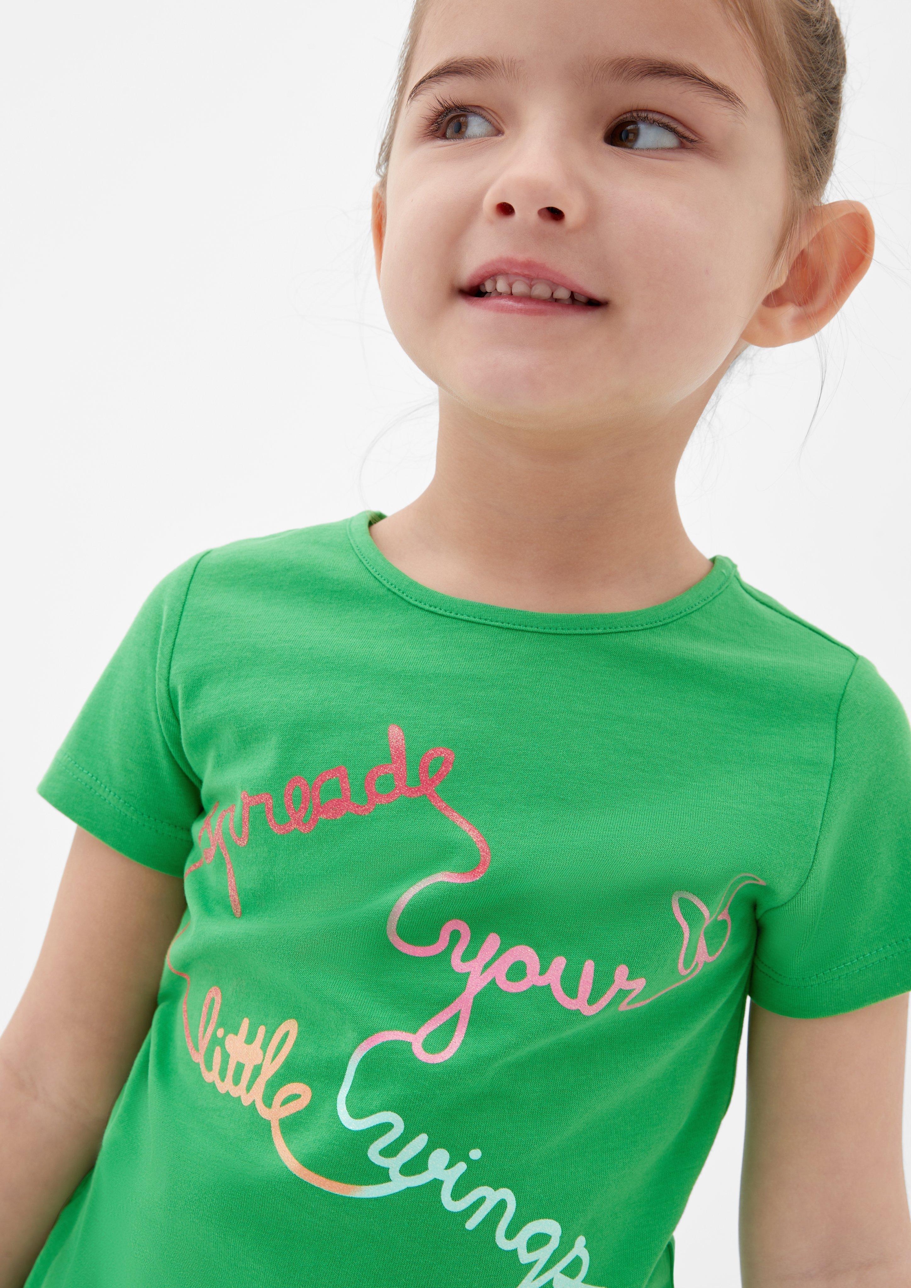 T-Shirt mit Glitzer-Print  2130396-7590