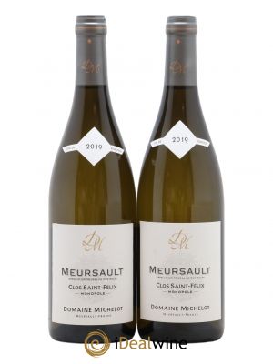 Meursault Clos St Félix Domaine Michelot 2019 - Lot de 2 Bouteilles