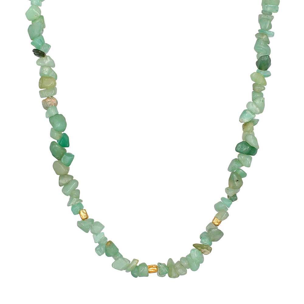 Elli PREMIUM Elli PREMIUM Collier Femmes Choker Intemporel Tendance avec pierres d'aventurine  collier
