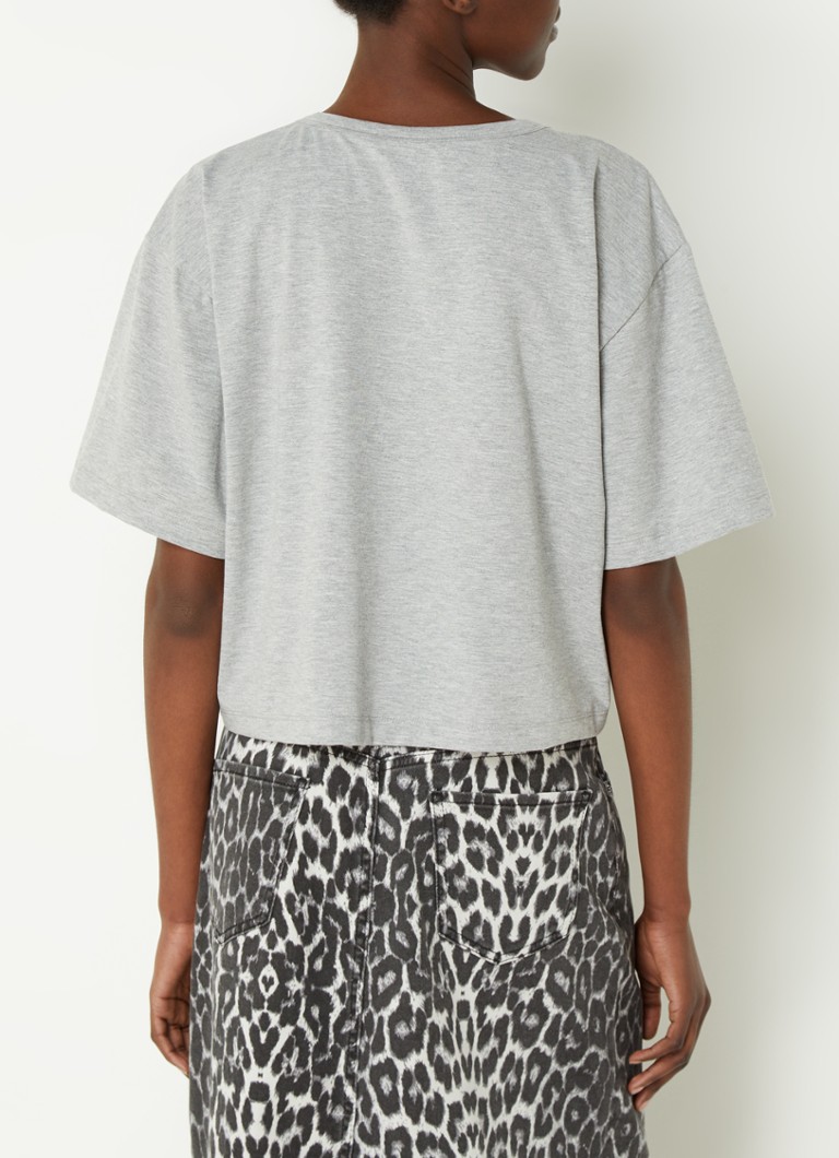Co'Couture  Eduarda cropped T-shirt met logo