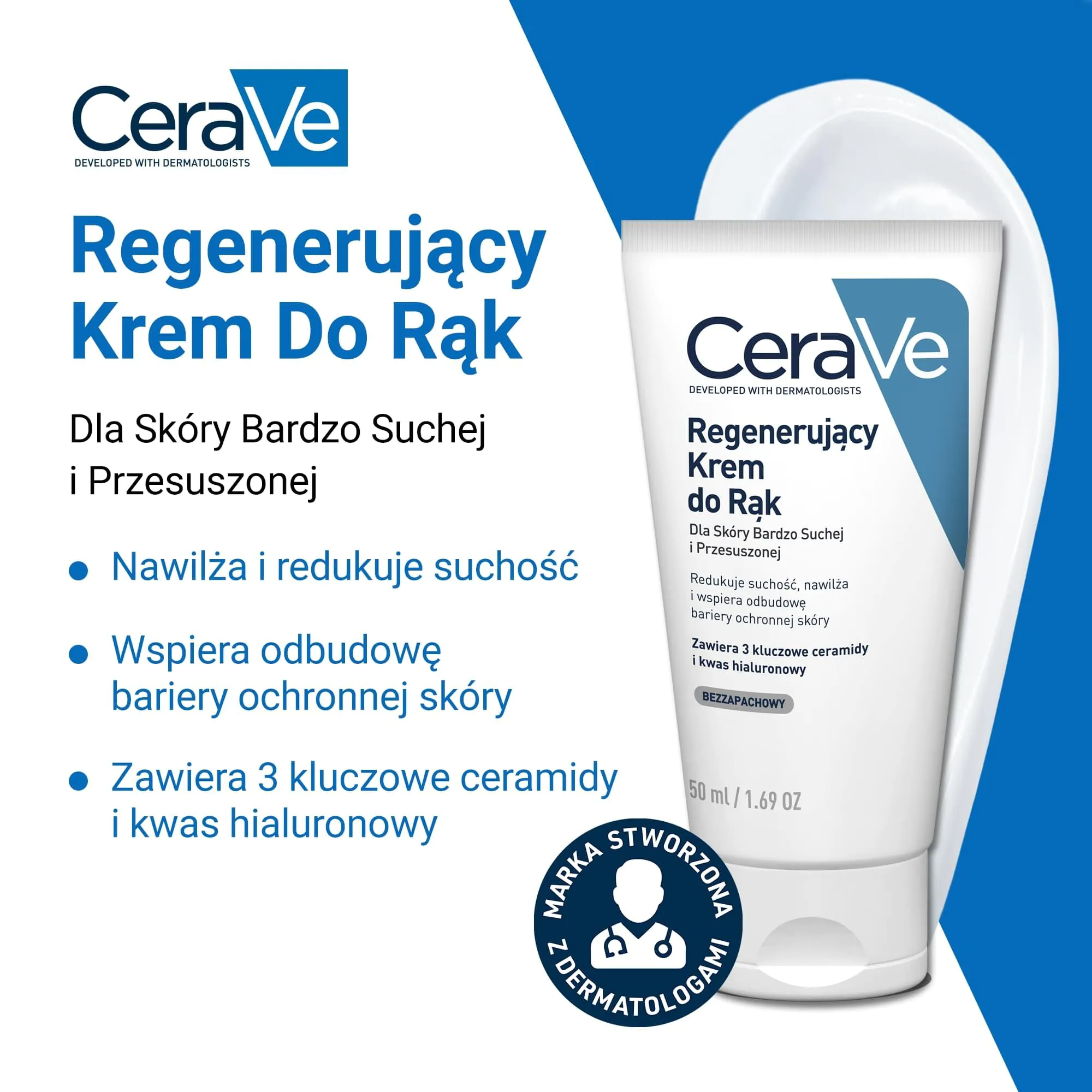 CeraVe Αναγεννητική Κρέμα Χεριών για Πολύ Ξηρό Δέρμα 50 μλ