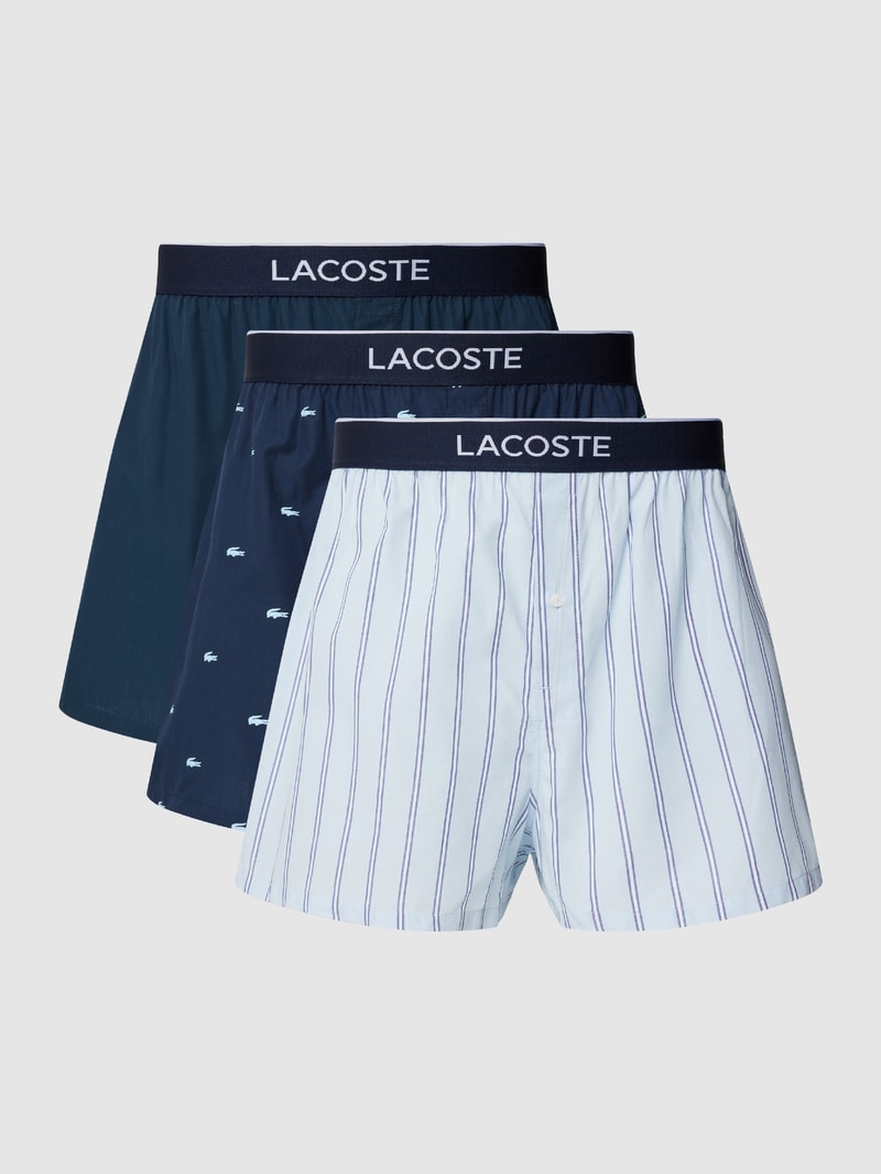 Boxershorts mit Streifenmuster in marineblau