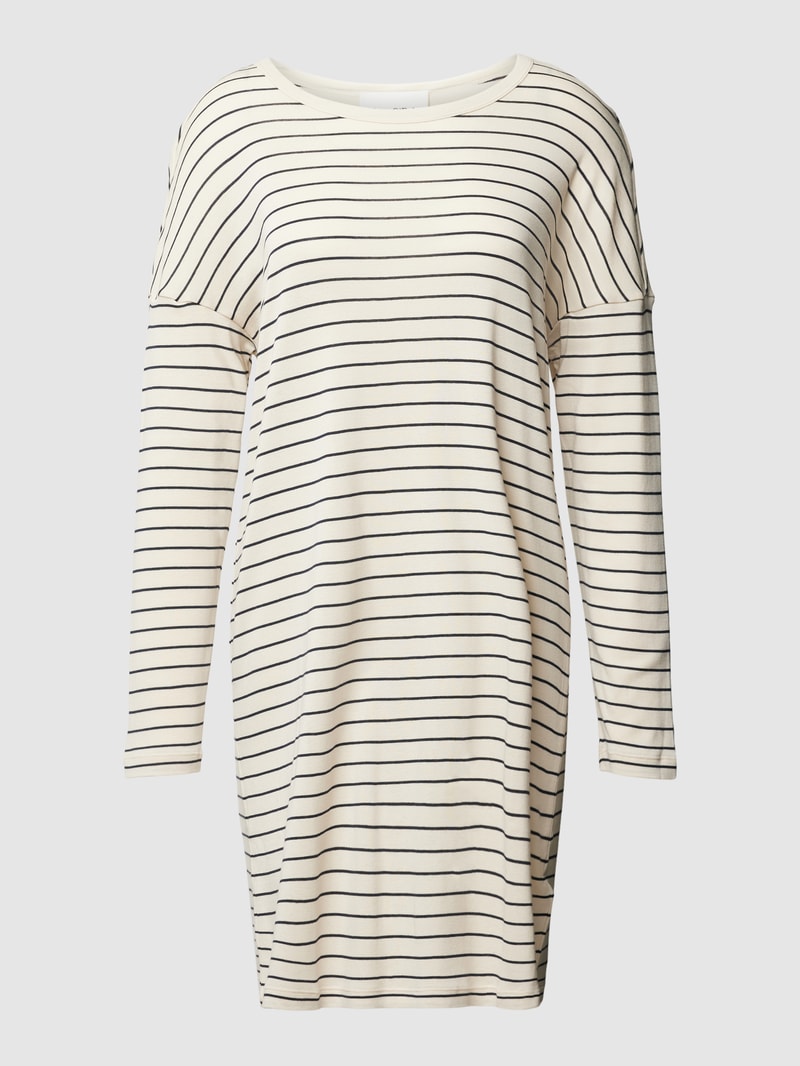 Nachthemd mit Streifenmuster Modell 'SOFT Sensation' in offwhite