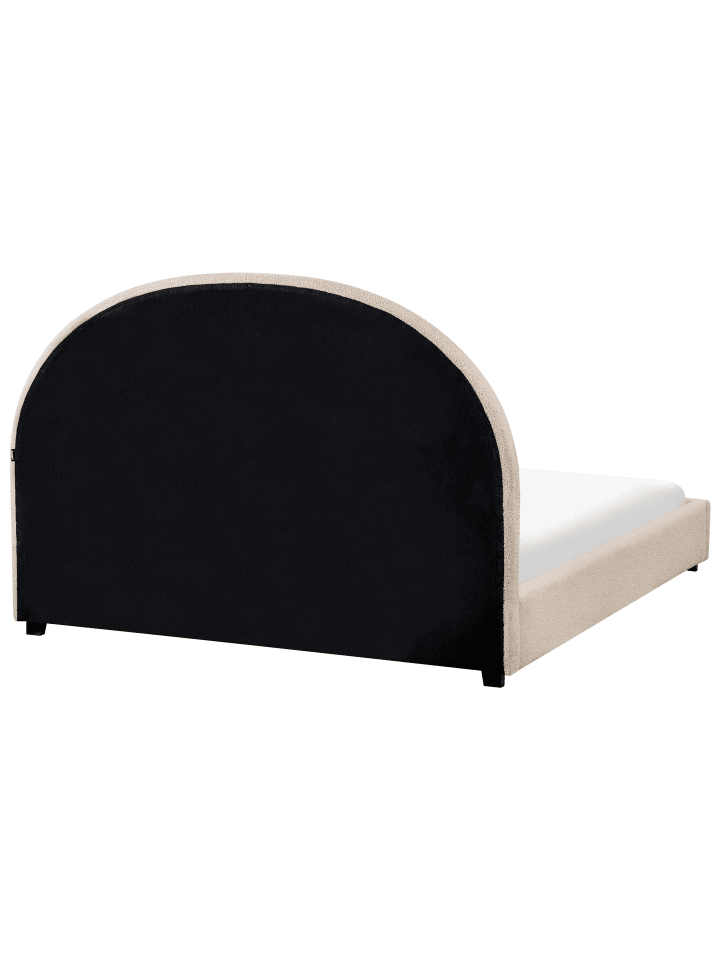 Beliani Doppelbett VAUCLUSE in Beige - (W) 154 x (H) 112 x (L) 214 cm günstig kaufen onesize
