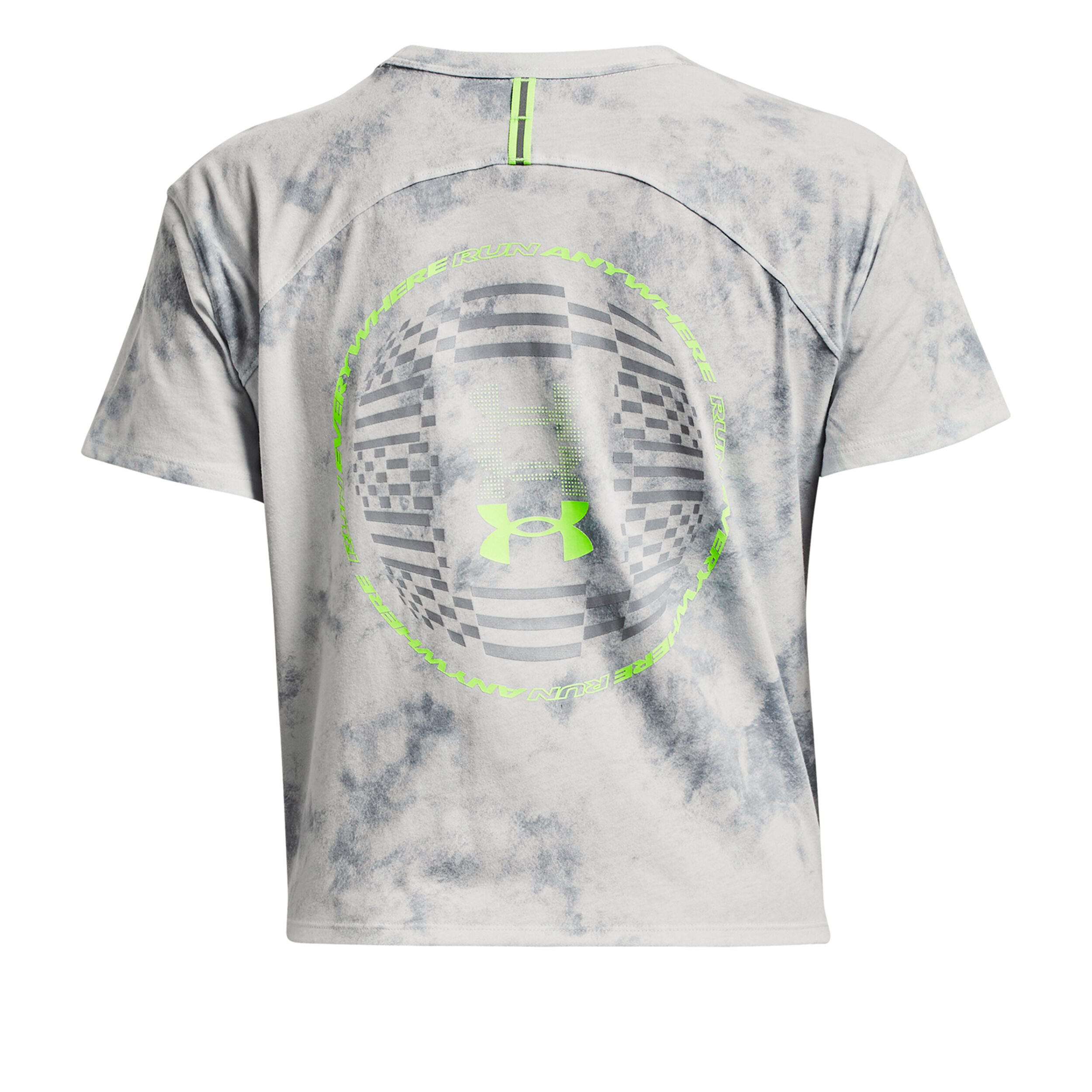 Run Anywhere Graphic Laufshirt Damen - Hellgrau, Mehrfarbig