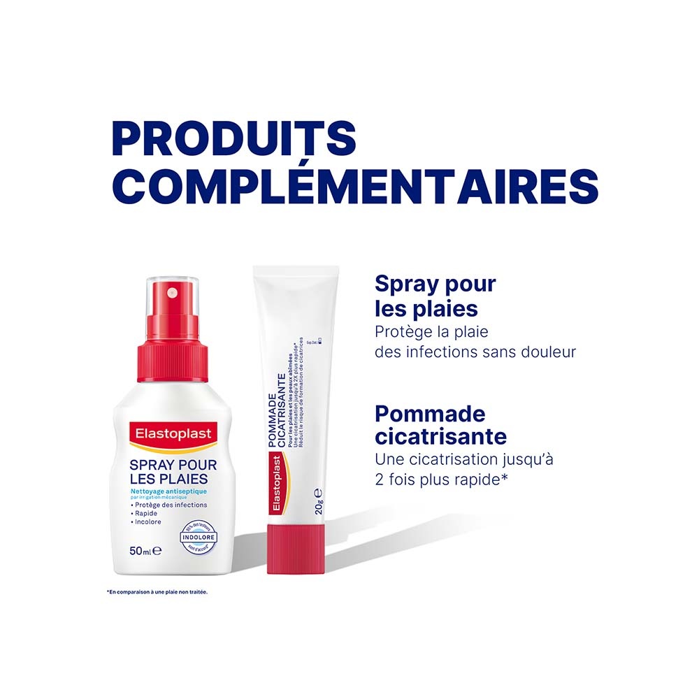 elastoplast Elastoplast Pansements Waterproof Antibactérien XXL 5 pansements 10 x 8cm Pansements
