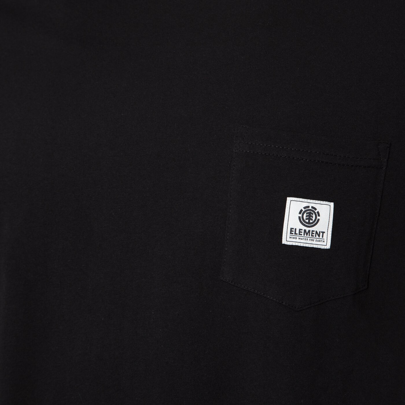 ELEMENT T-SHIRT BASIC POCKET LABEL SS Schwarz