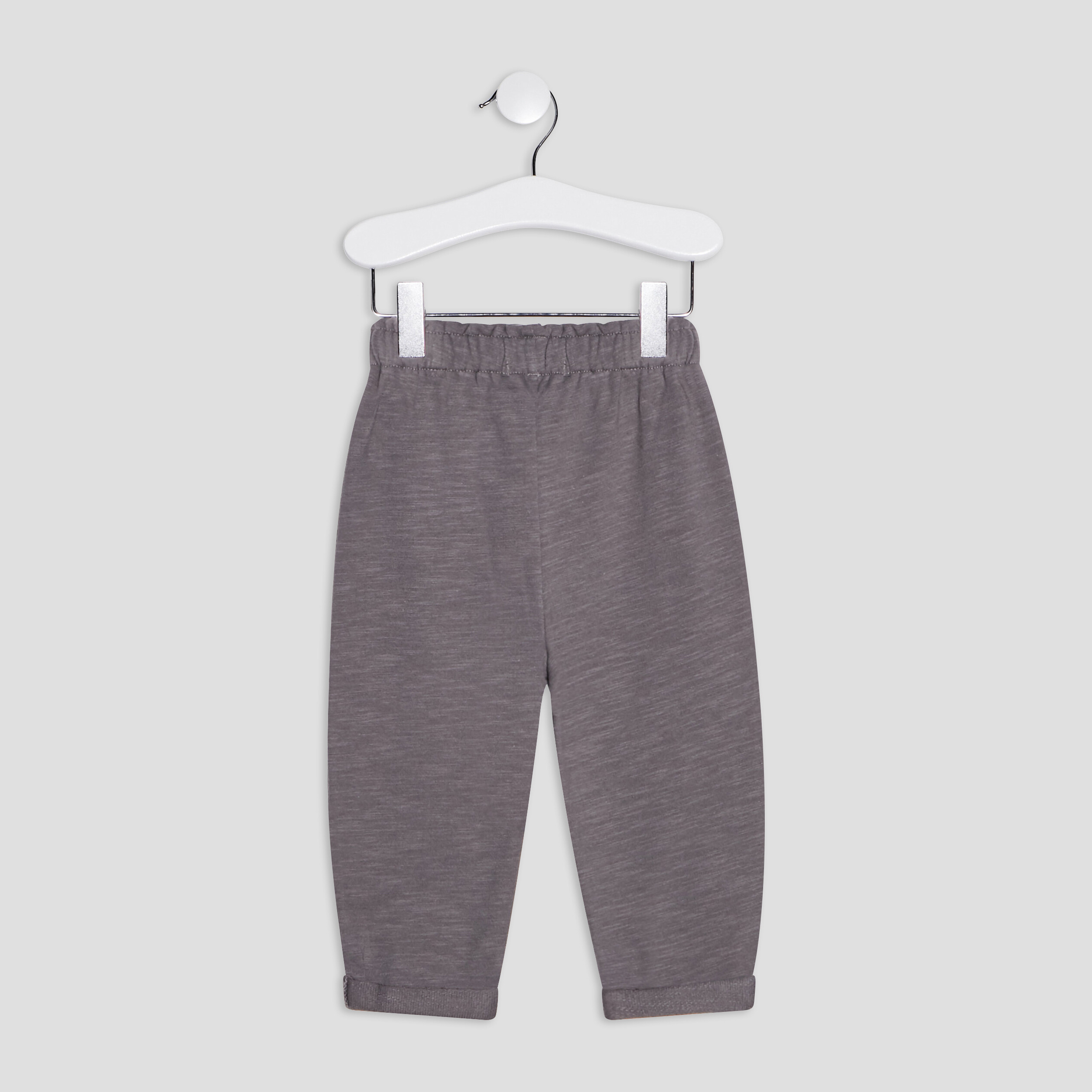 Pantalon droit Creeks gris foncé bébé fille | La Halle