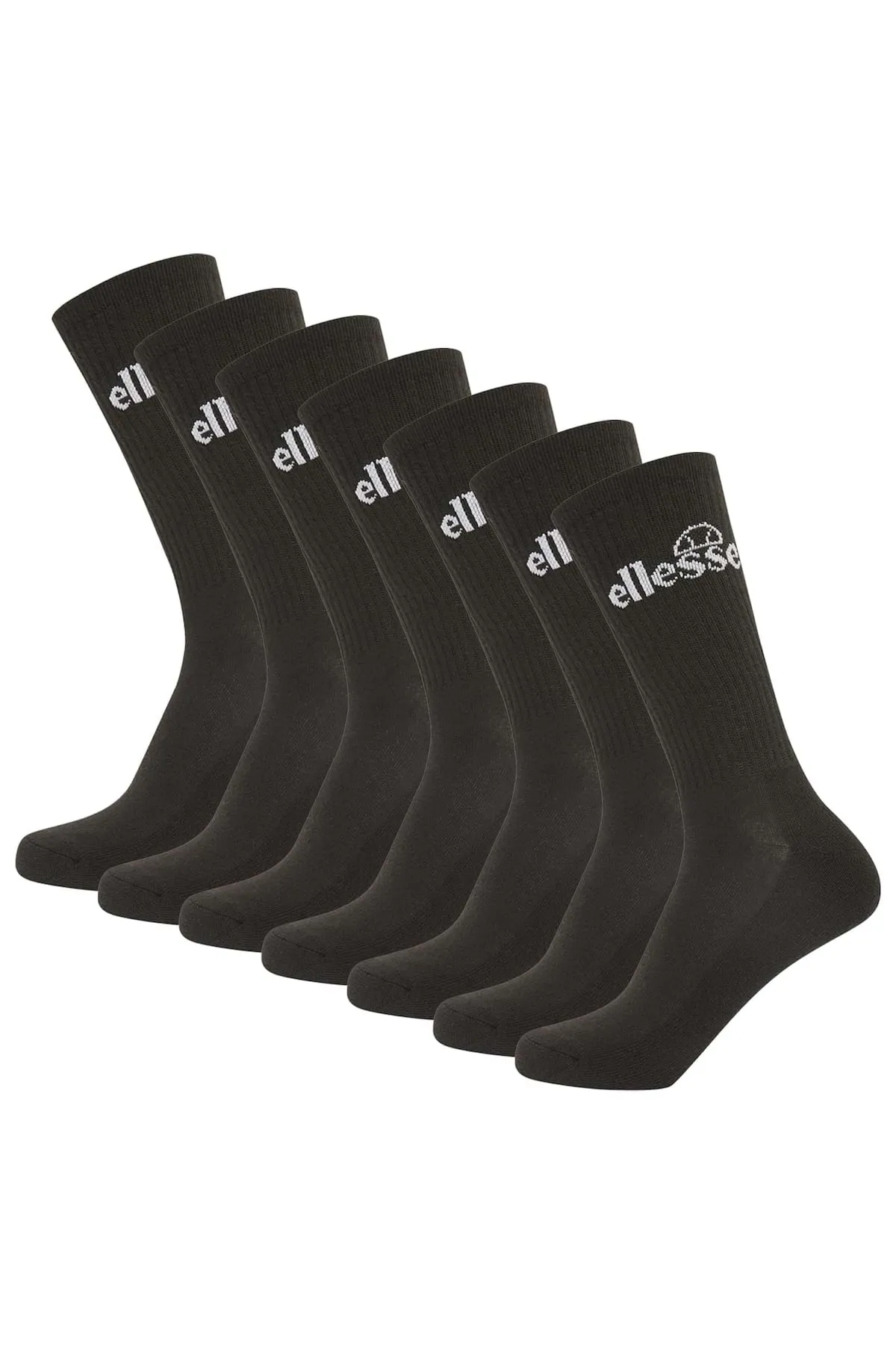 Ellesse  Unisex Sport-Socken, 7 Paar - Trego Sport Sock, Crew Socks, Tennis, Ripp-Bündchen, Logo