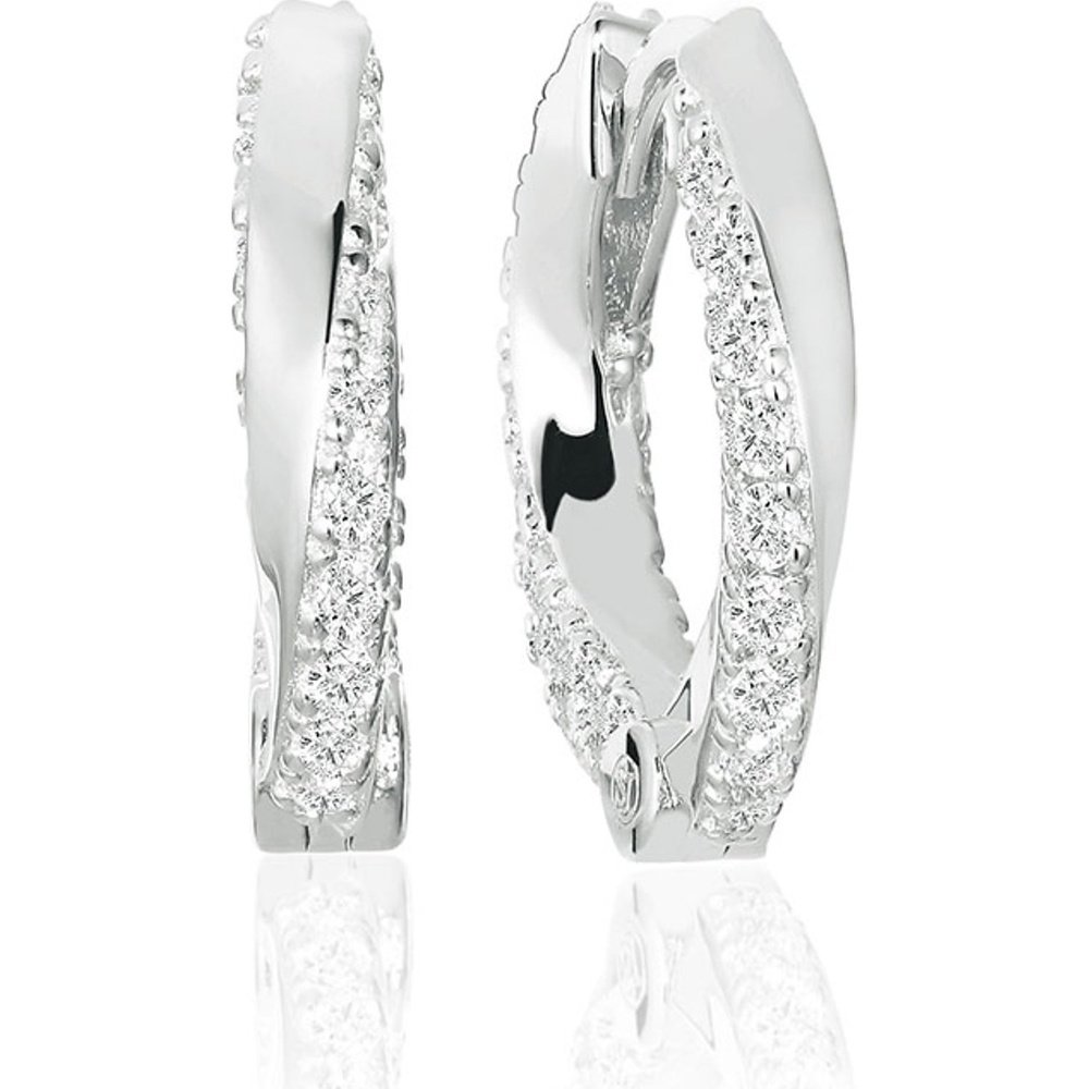 Sif Jakobs Jewellery Créoles 925 Argent Boucles d'oreilles