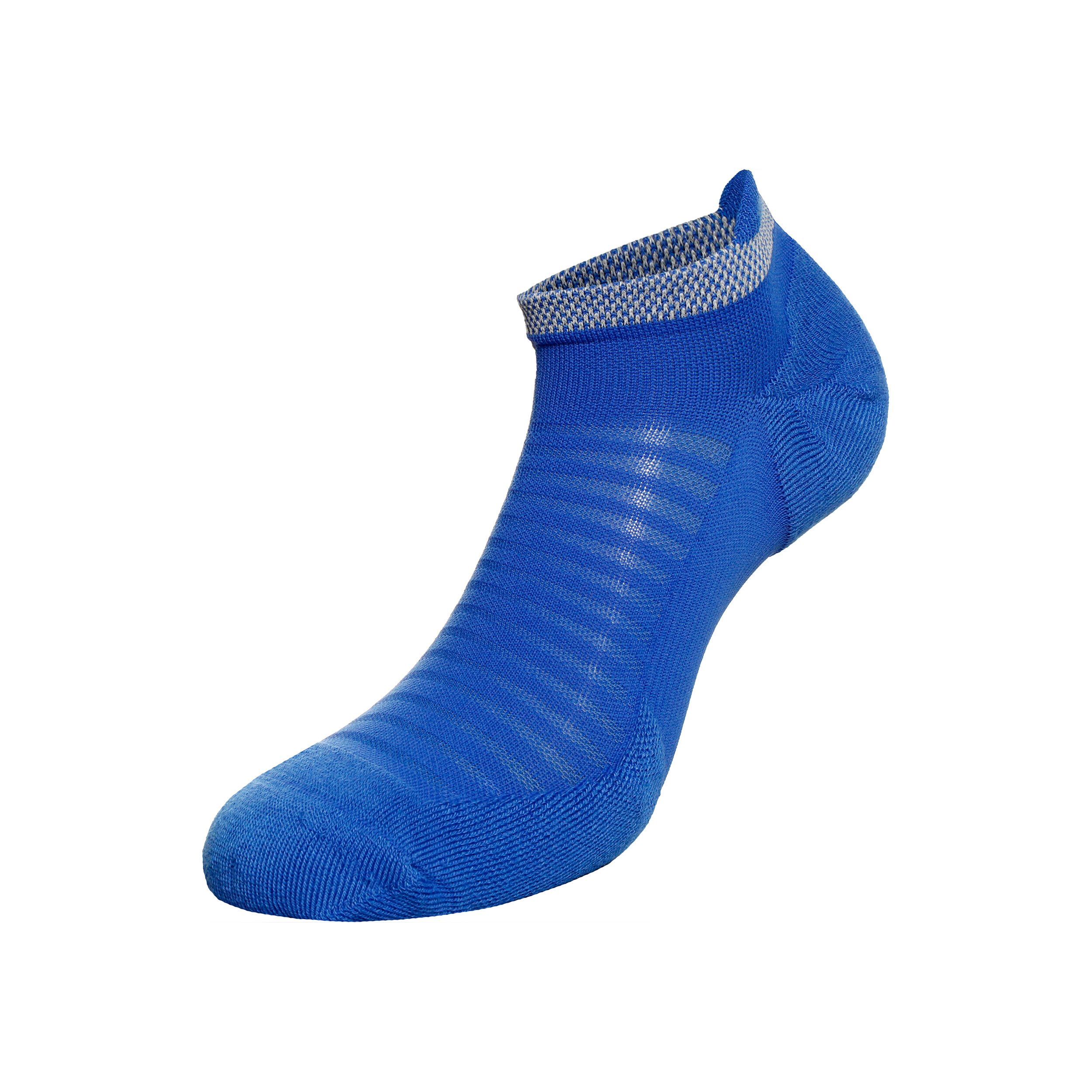 Spark Cushioned No-Show Running Laufsocken - Blau, Grau