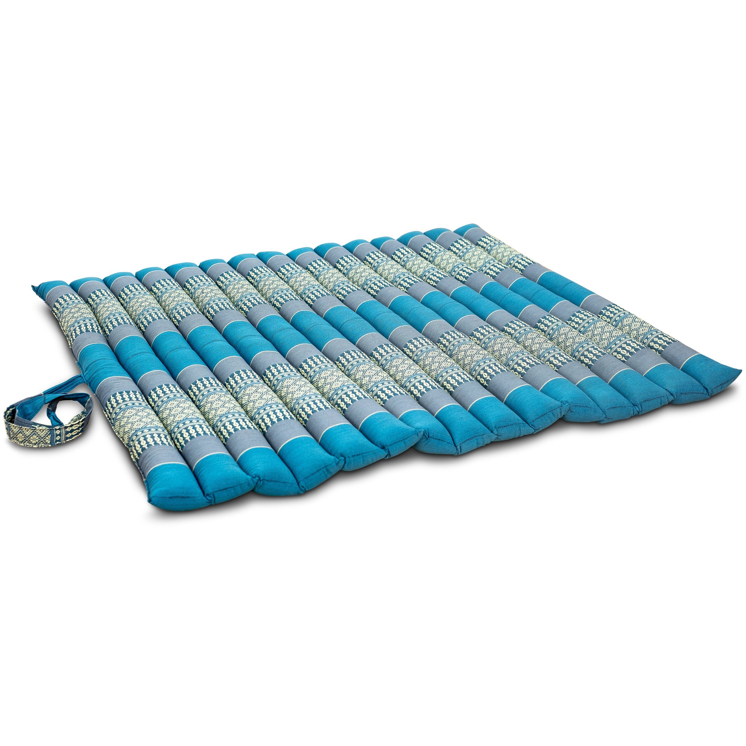 livasia Sitzkissen Steppkissen 75 cm, vegan und handgefertigt, 75x75x4,5cm, Kapok