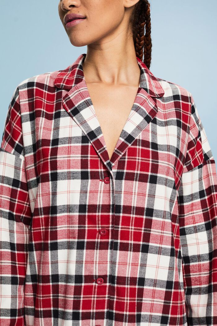 Karo-Nachthemd aus Flanell