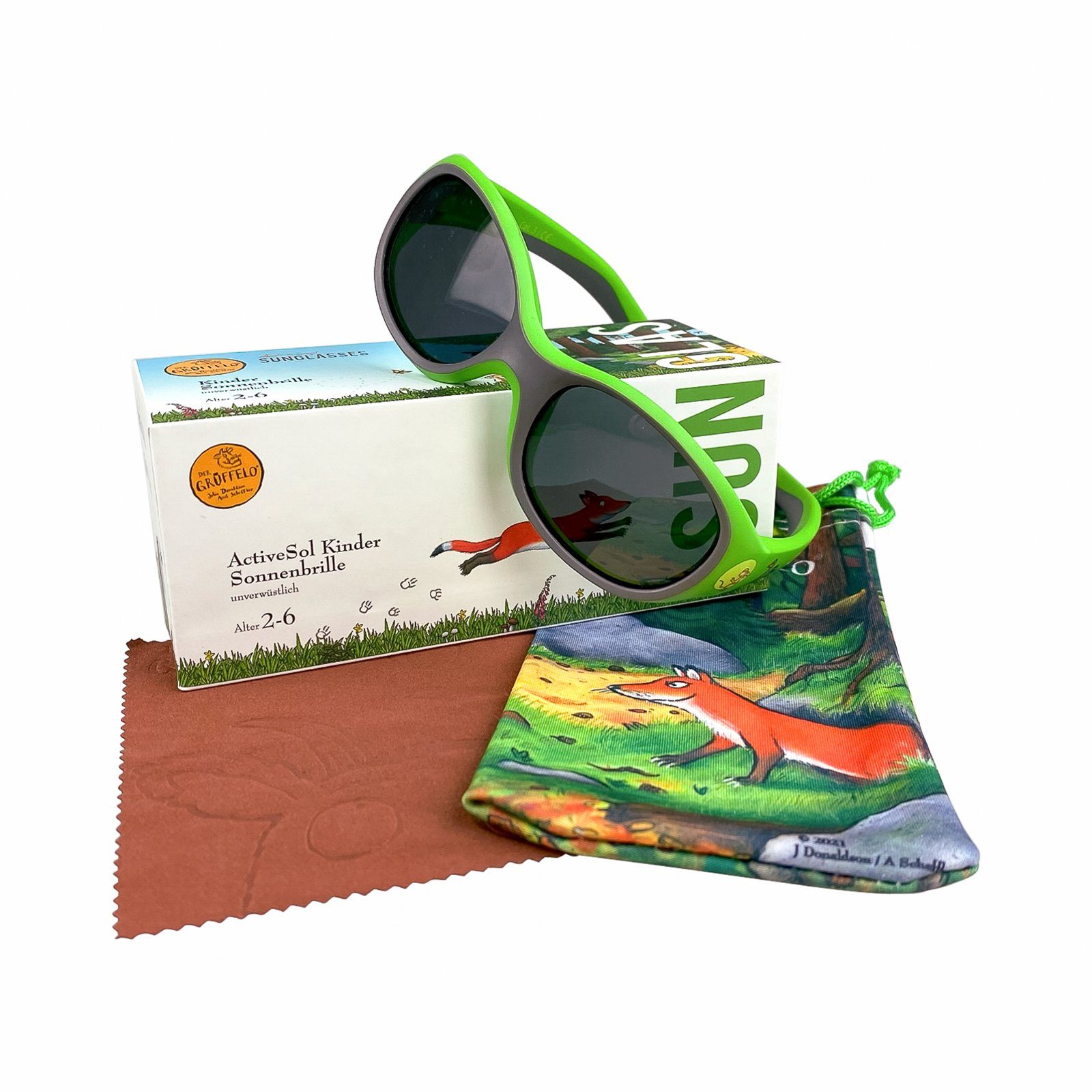 ActiveSol SUNGLASSES Sonnenbrille Kinder, DER GRÜFFELO, 2 - 6 Jahre BPA-frei, UV 400, polarisiert