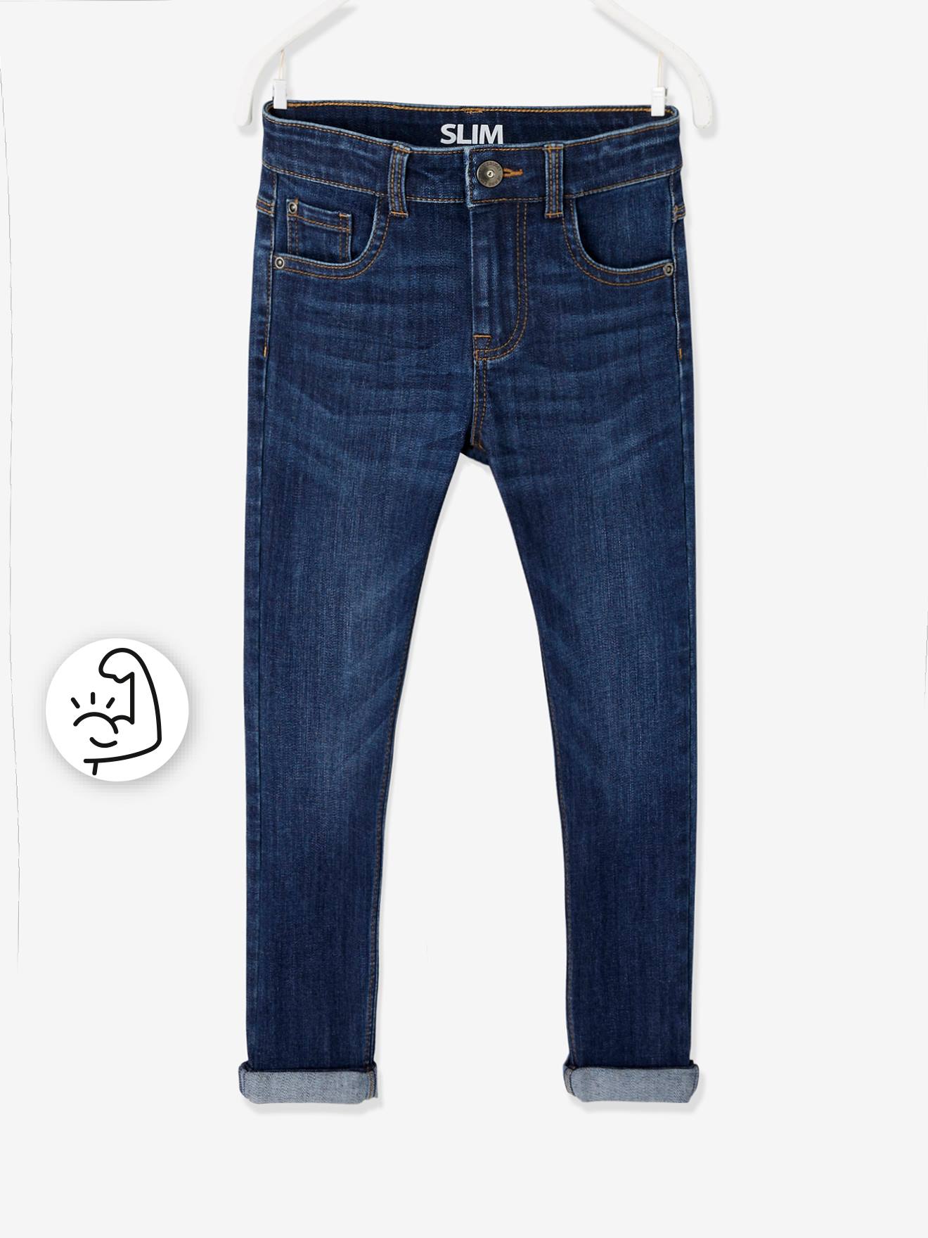 Jean slim indestructible garçon denim brut