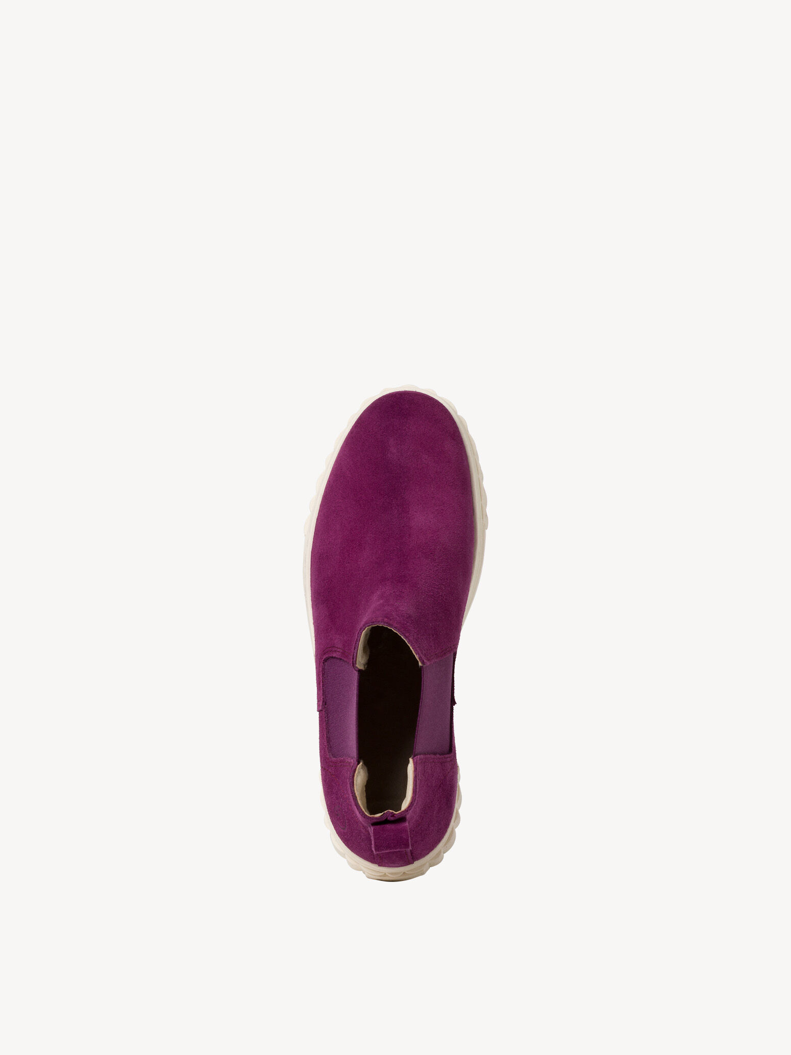 Bottine Chelsea en cuir - mauve