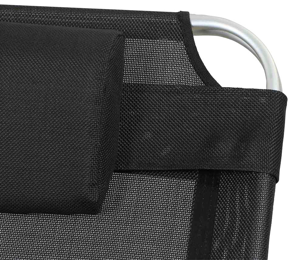 Siena Garden Gartenliege Sole, Aluminiumgestell, mehrfach verstellbar, 214x70x45 cm