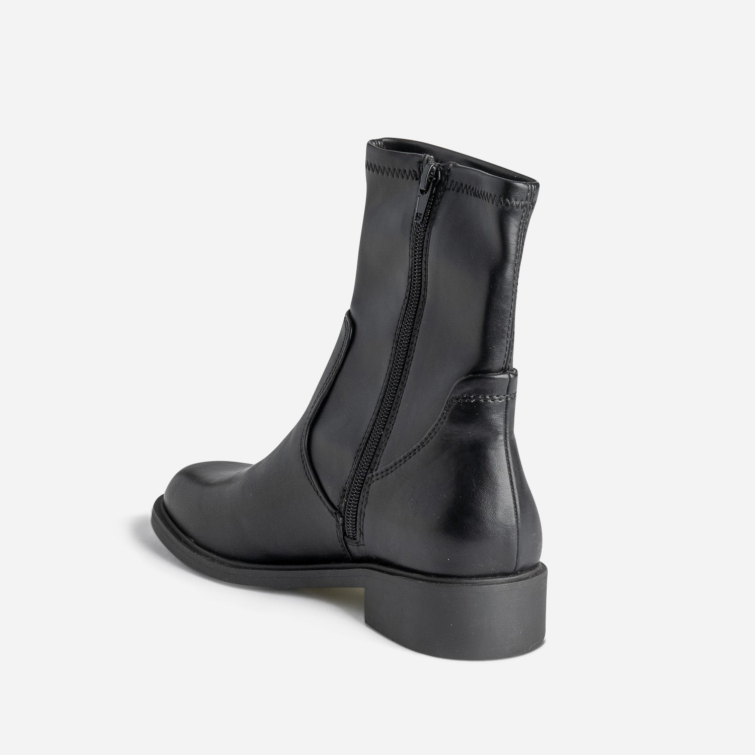 Boots noir zippé