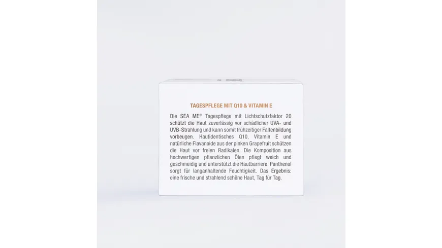 SEA ME Tagespflege feuchtigkeitsspendend mit Q10 & Vitamin E 50 ml