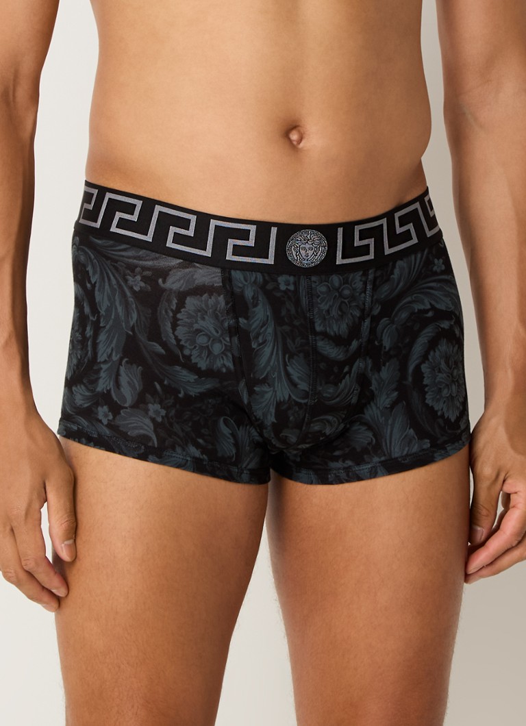 Versace organic cotton boxer shorts with logo waistband