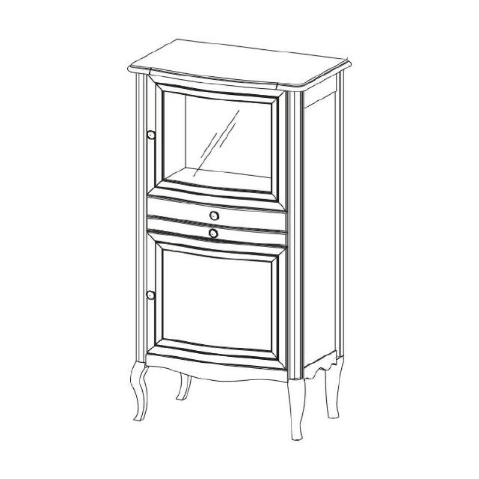 JVmoebel Barschrank Echtholz Kommode Beistellschrank Klassische Bar Rustikale Landhaus (Beistellschrank)