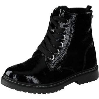 Tom Tailor Schnür Boots in schwarz