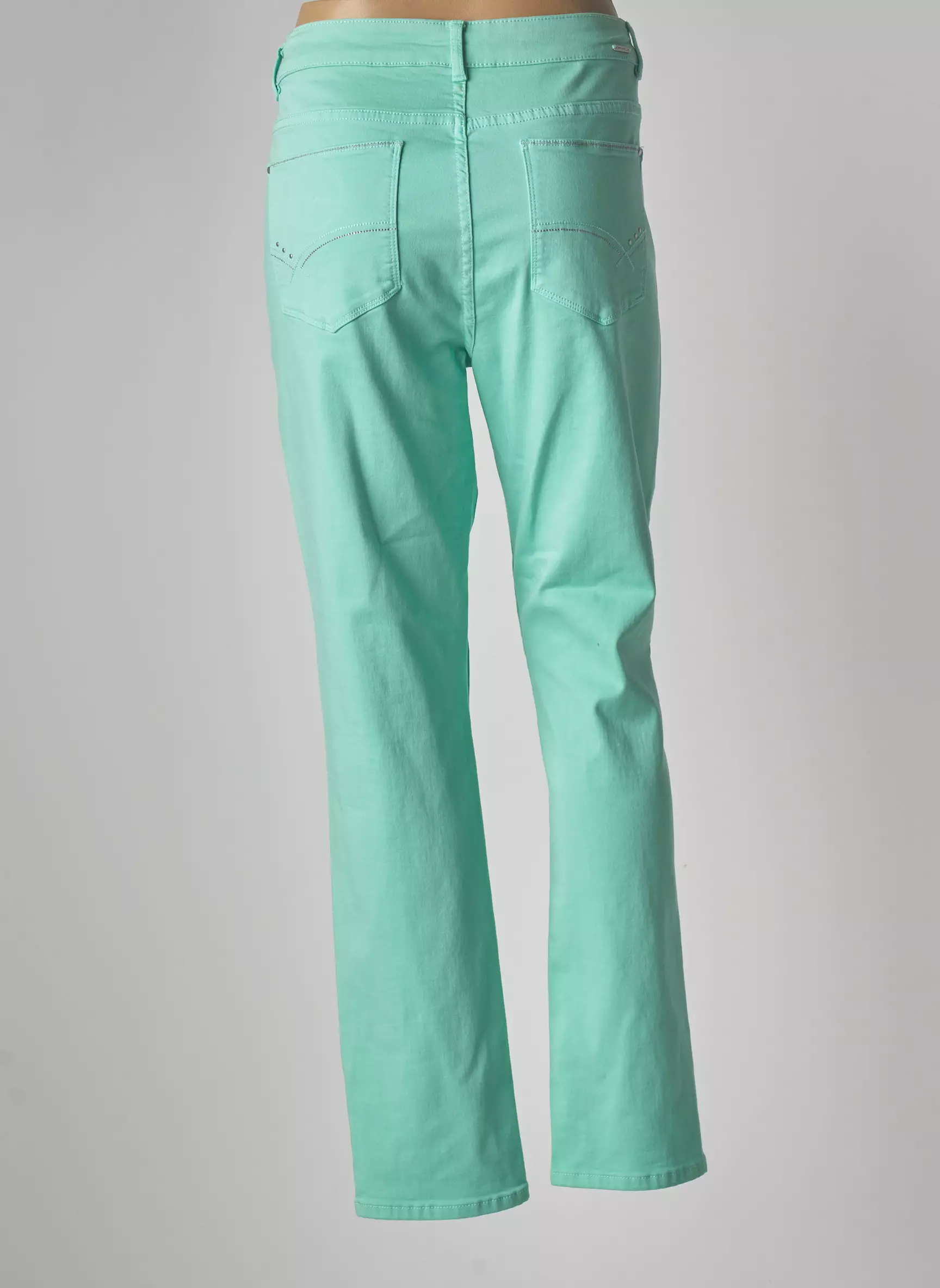 Diane Laury Pantalons Droits Femme couleur vert