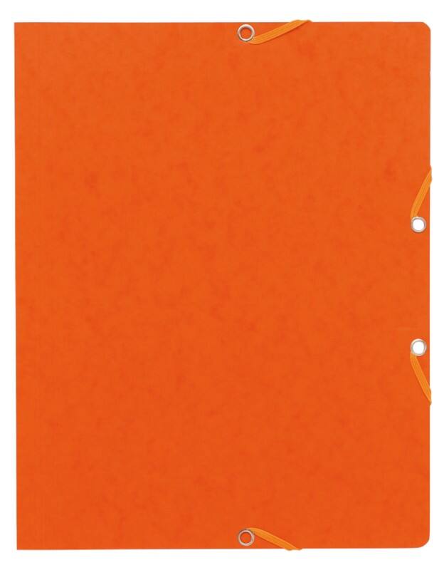 Exacompta Eckspannmappe 55464E Orange Karton 24 x 32 cm 50 Stück