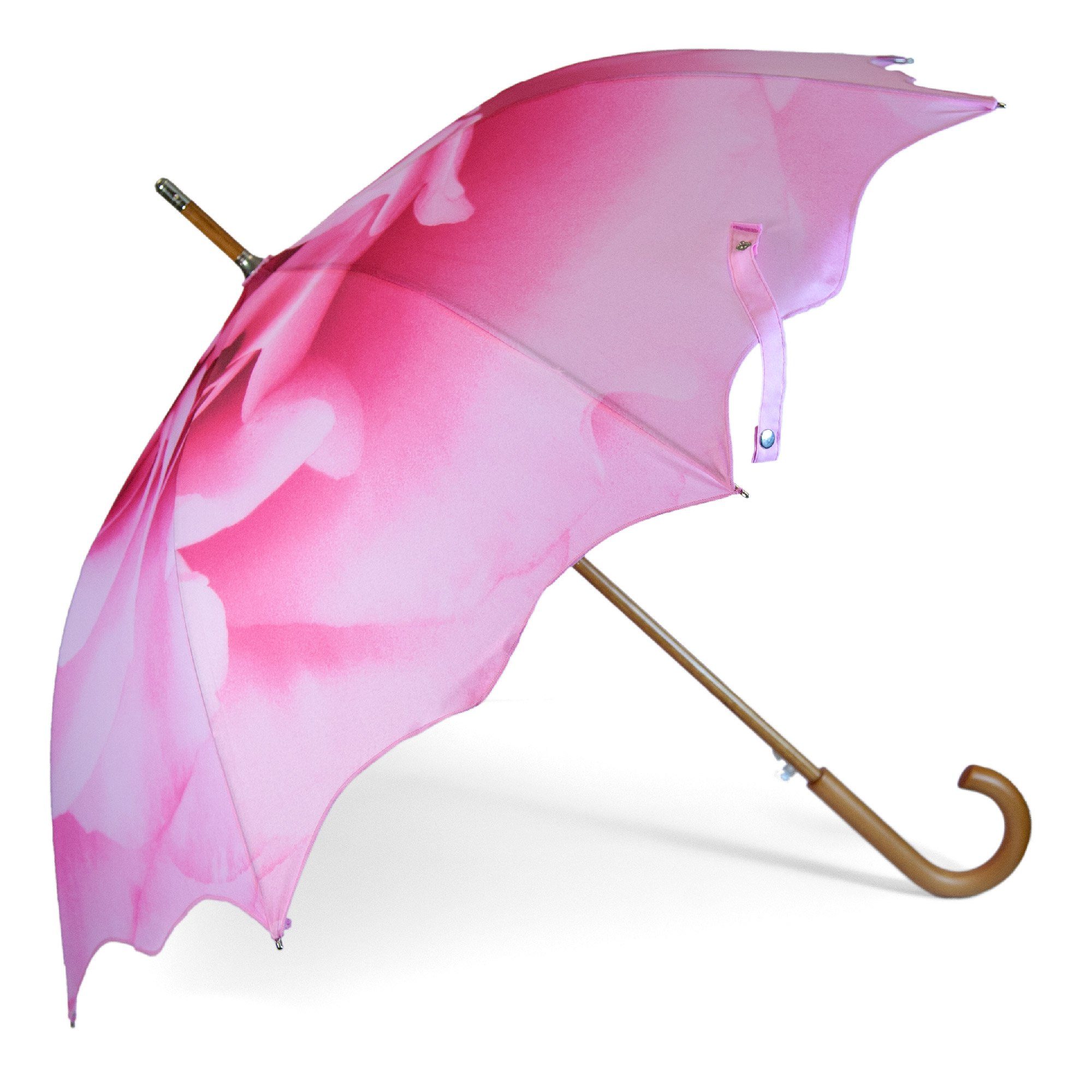 ROSEMARIE SCHULZ Heidelberg Stockregenschirm Stockschirm Motiv Rose Regenschirm für Damen