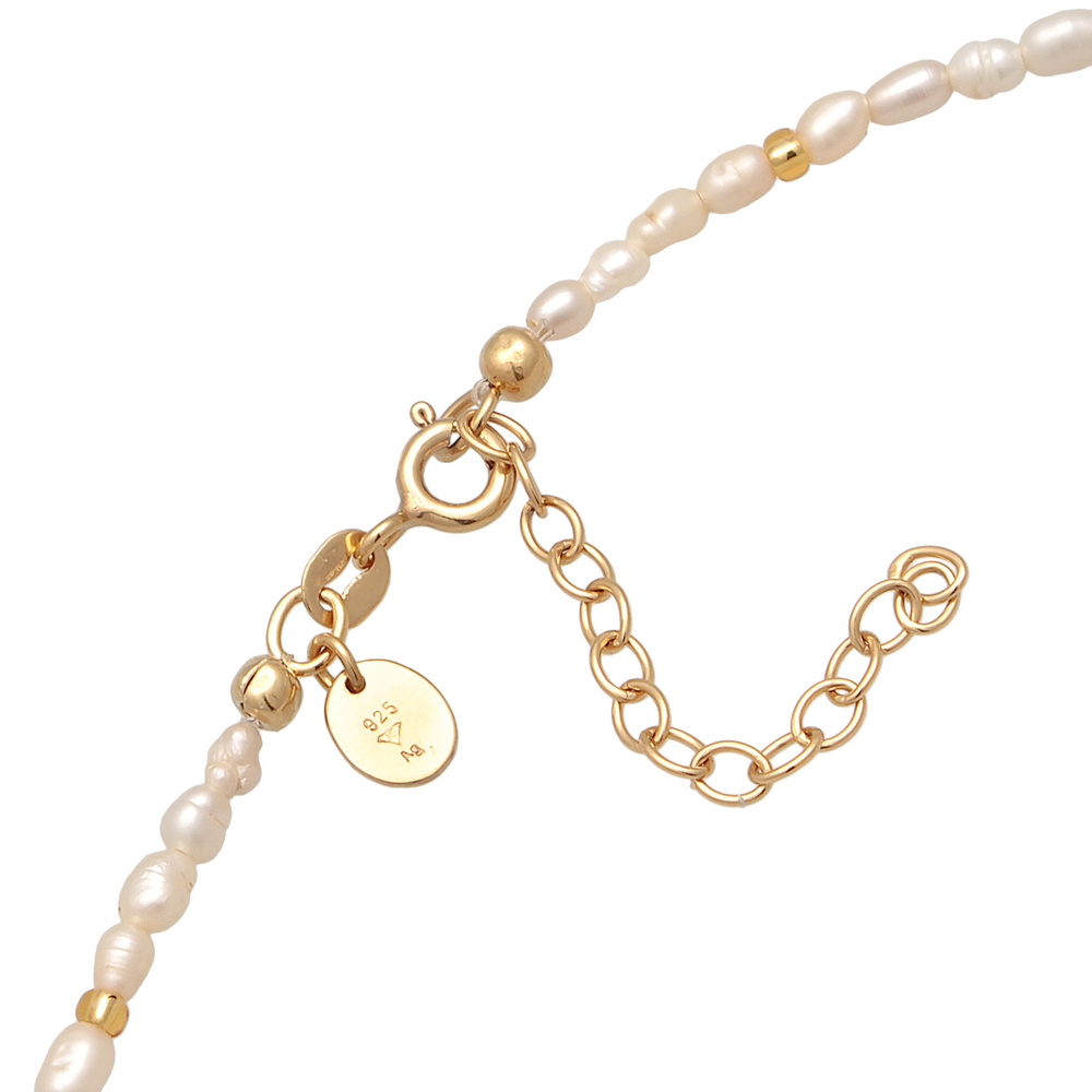 Elli PREMIUM Elli PREMIUM Collier Femmes Choker Classique Elégant avec perles d'eau douce en a collier