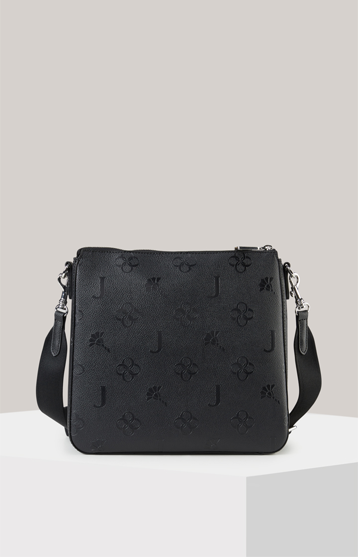 Schultertasche Decoro Stampa Jasmina in Schwarz