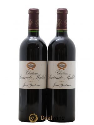 Château Sociando Mallet  2005 - Lot de 2 Bouteilles