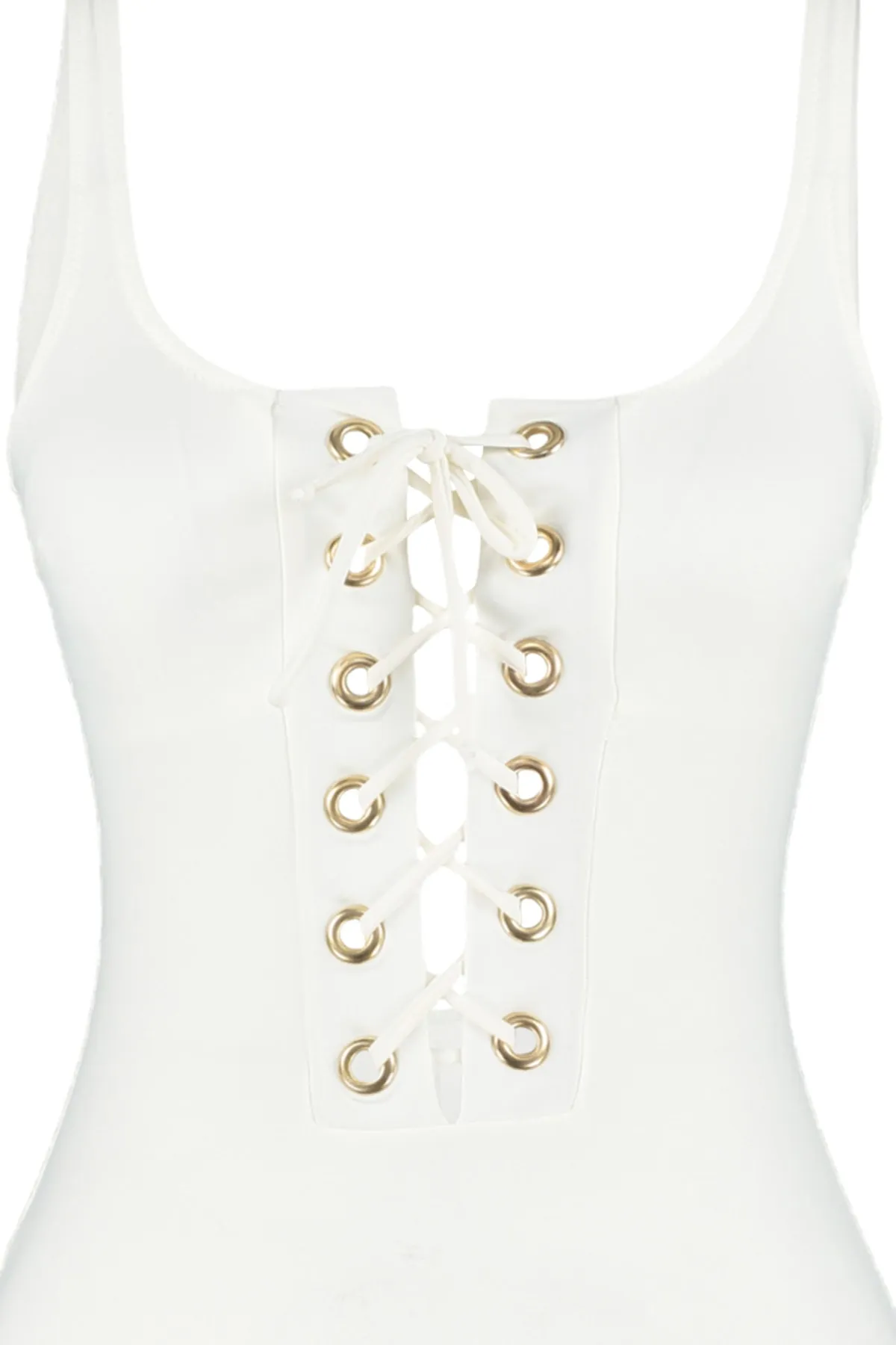 Trendyol Collection  Ecru-Ösen-Normal-Badeanzug TBESS20MA0137
