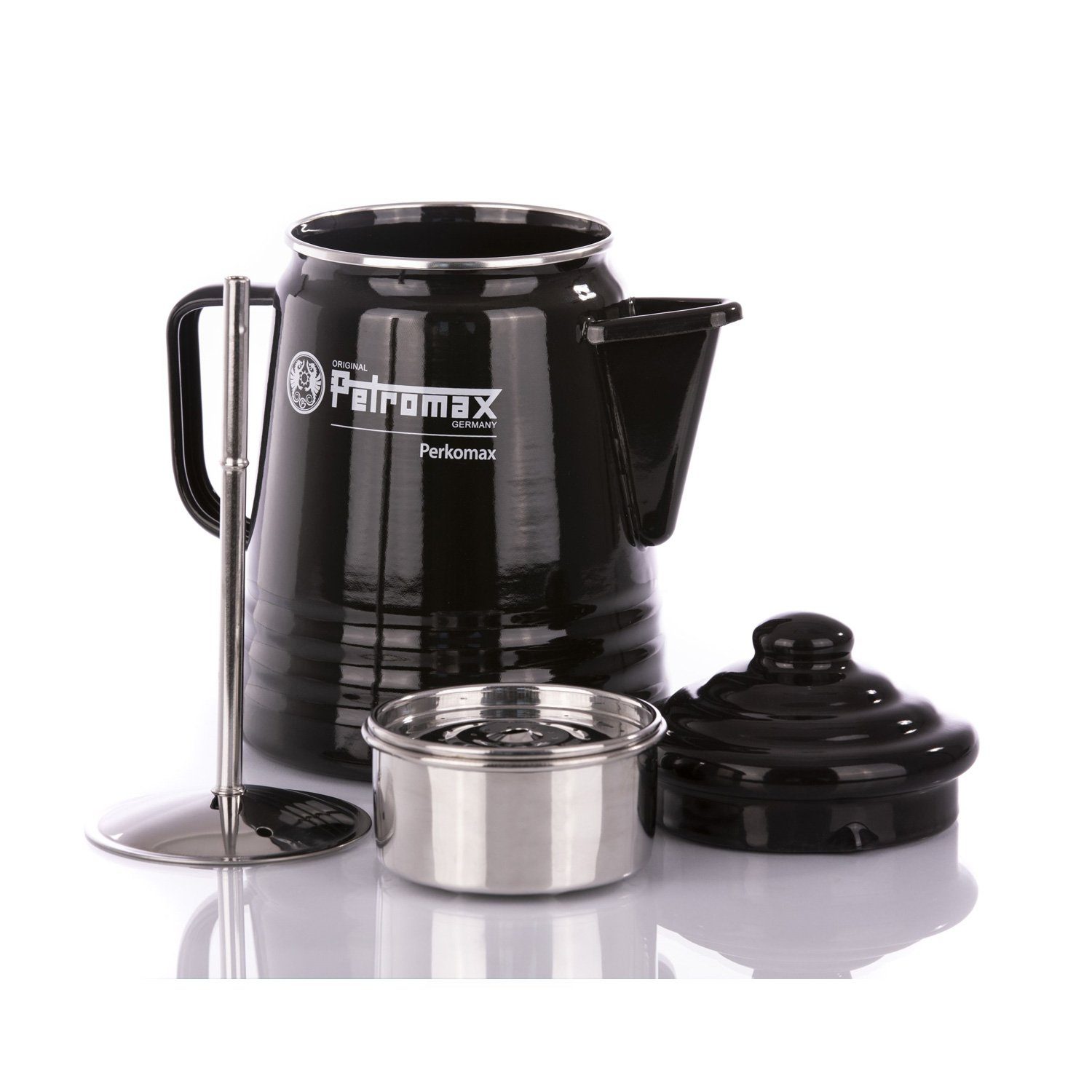 Petromax Perkolator Petromax Perkolator per-9-s Kaffee Tee Kanne Kocher 1,3l schwarz, 1.3l Kaffeekanne