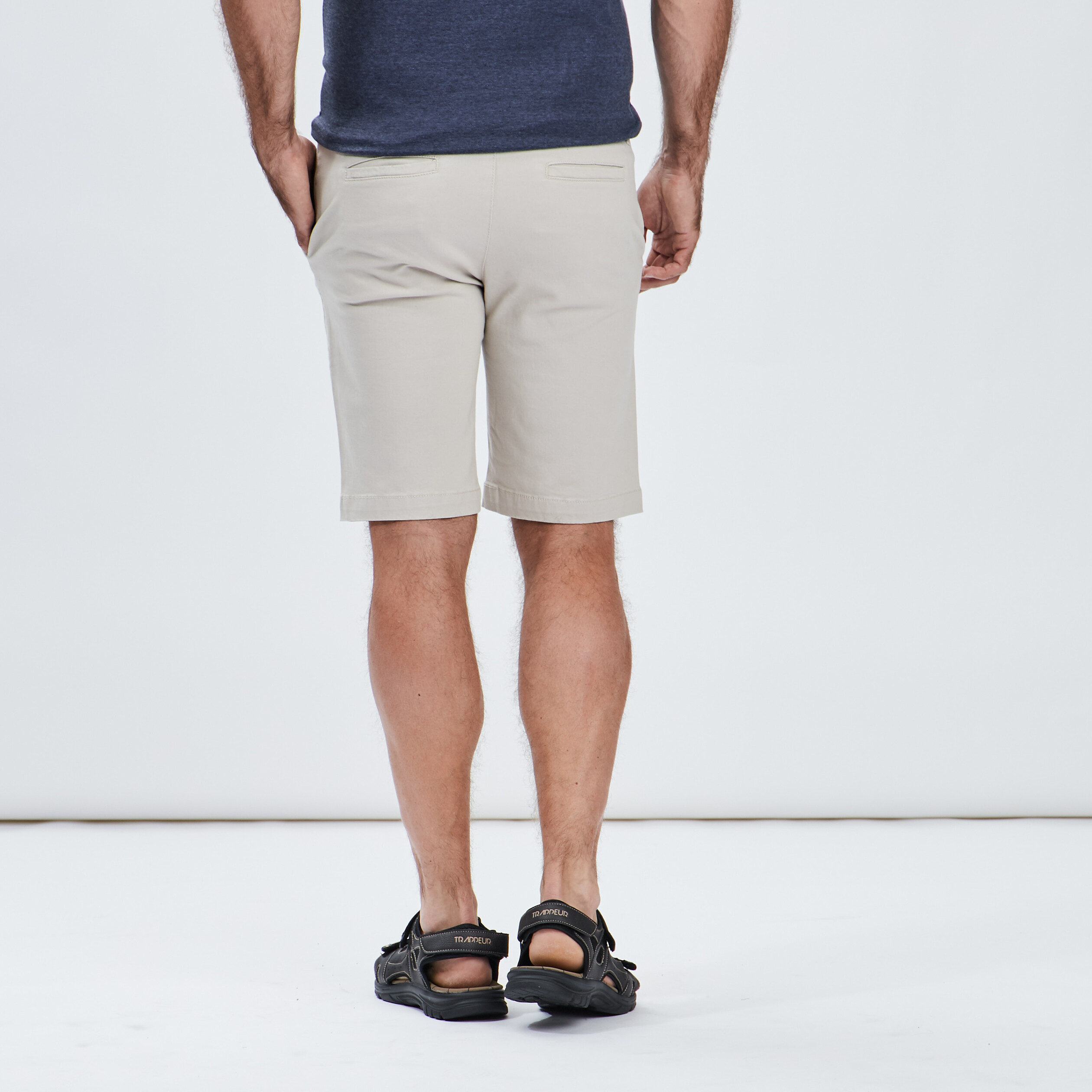 Bermuda droit en coton sable homme | La Halle