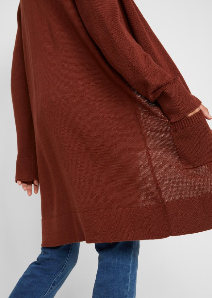 Longstrickjacke, Langarm
