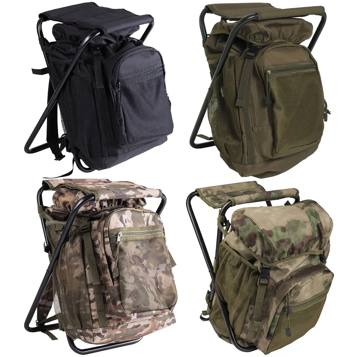 Ansitzrucksack mit Hocker versch. Farben