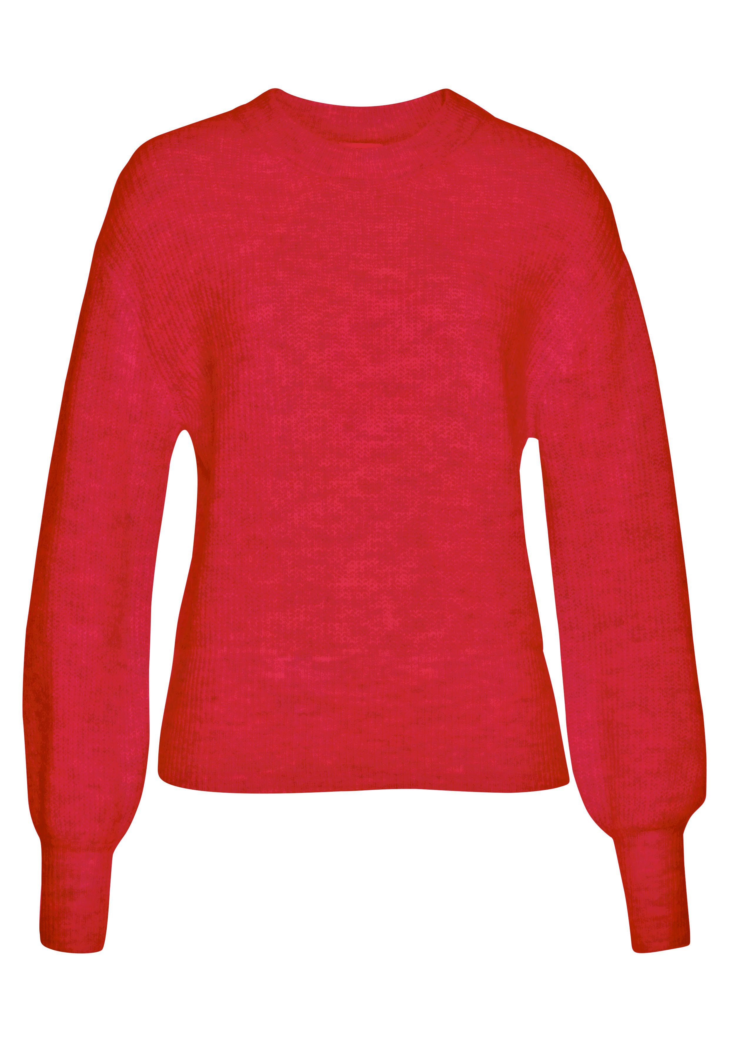 LASCANA Strickpullover in Melange-Optik