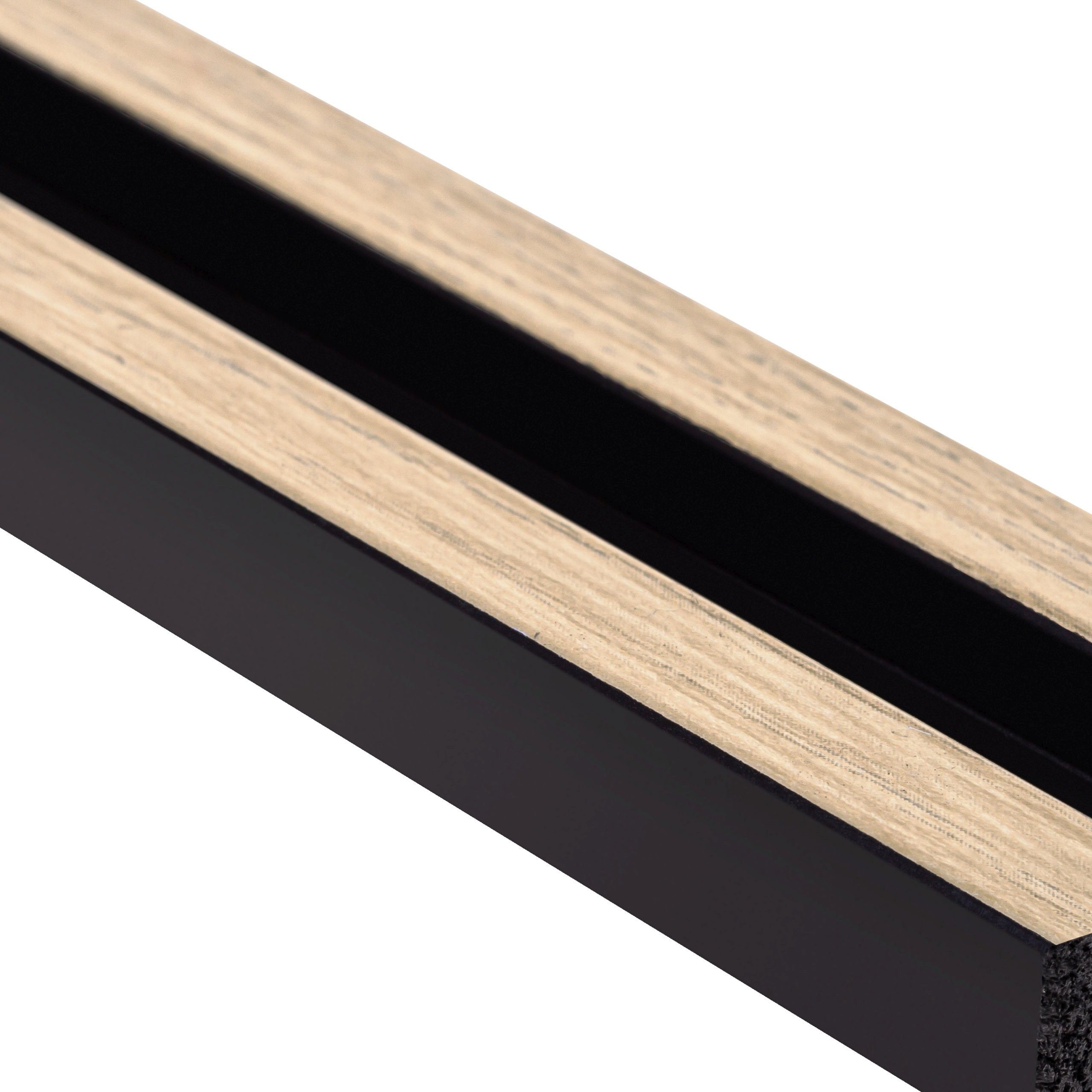 PROVISTON 3D Wandpaneel Polystyrol, 120 x 2700 mm, Eiche Hell, Akustikpaneele, 1 Stück