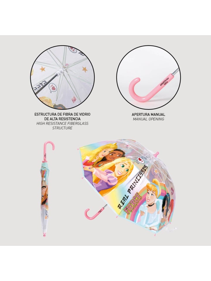 Disney Princess Regenschirm Disney Prinzessinen (D): 71 cm in Bunt günstig kaufen 71