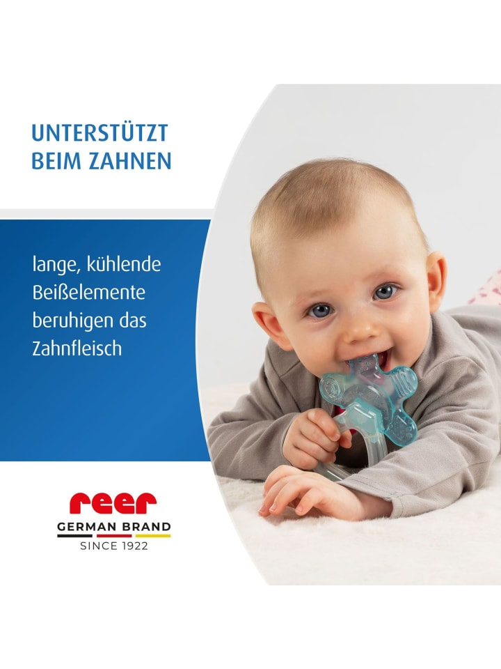 Reer Bite&Cool Kühlbeißring in Blau ab 3 Monate günstig kaufen onesize