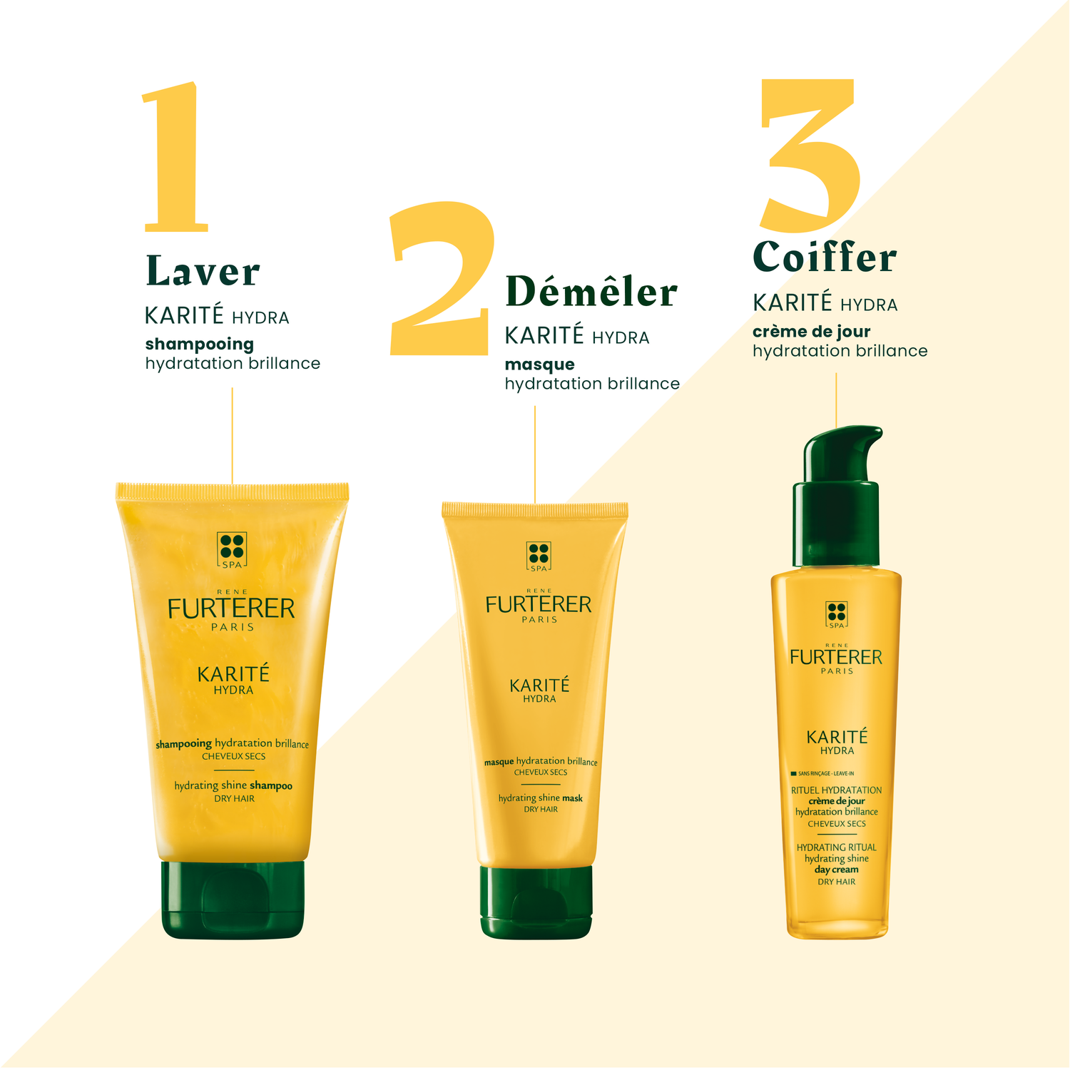 René Furterer Crème Jour Hydratation Brillance Karité Hydra - Cheveux secs