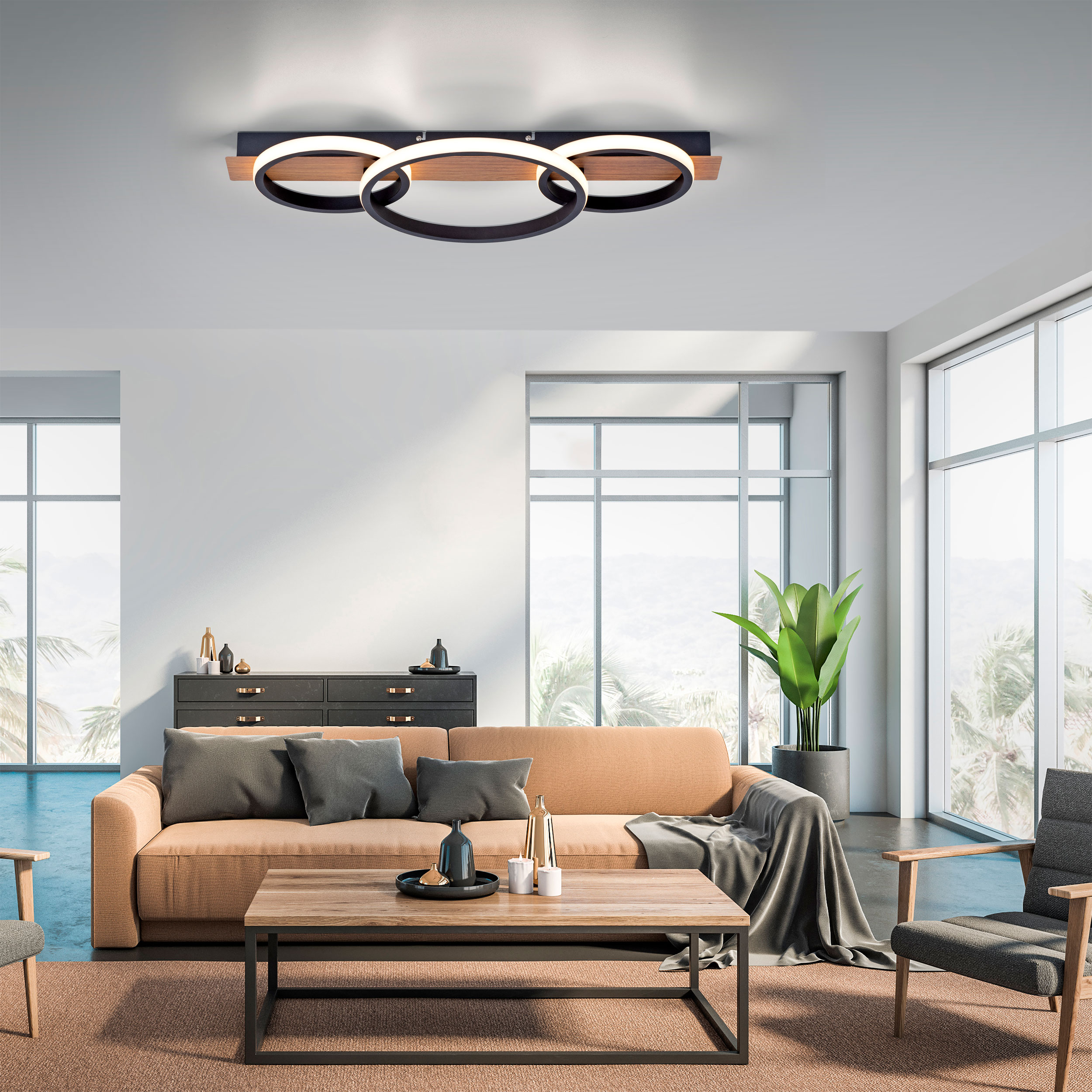 JUST LIGHT.LED-Deckenleuchte 1flg