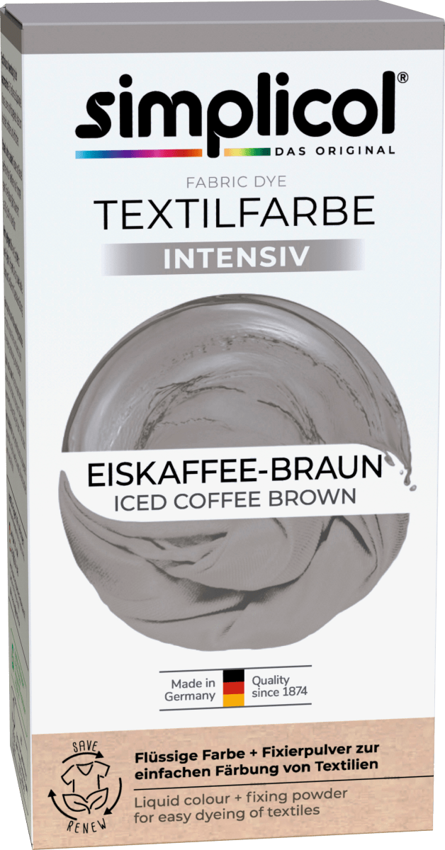 Textilfarbe intensiv Eiskaffee-Braun, 1 St