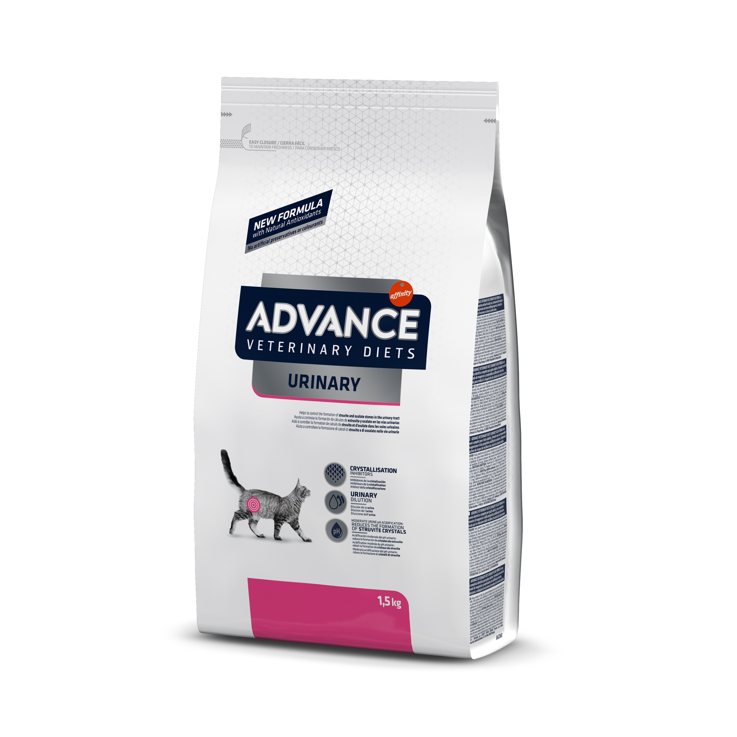 ADVANCE Urinary ADVANCE Veterinary Diets Urinary - Kroketten für Katzen mit Blasenproblemen - 8kg 1,5 kg