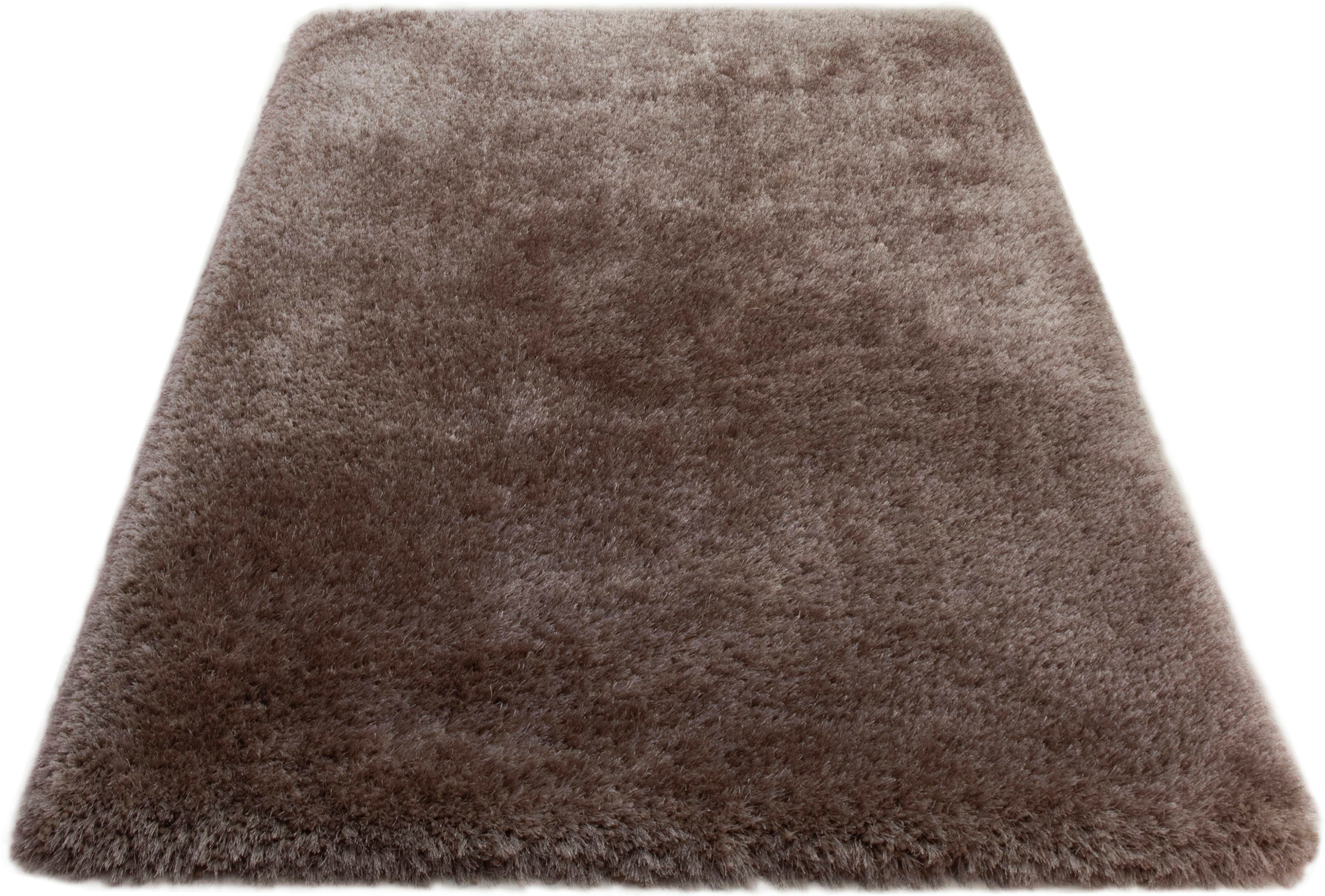 Hochflor-Teppich Lasse, Mikrofaser Teppich, Leonique, rechteckig, Höhe: 76 mm, Shaggy-Look, meliertes Garn, Wohnzimmer, Schlafzimmer, Kinderzimmer