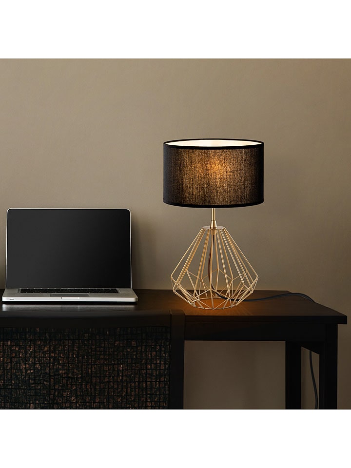 Opviq Tischleuchte in Schwarz/ Gold - (H)43 x Ø 25 cm günstig kaufen onesize