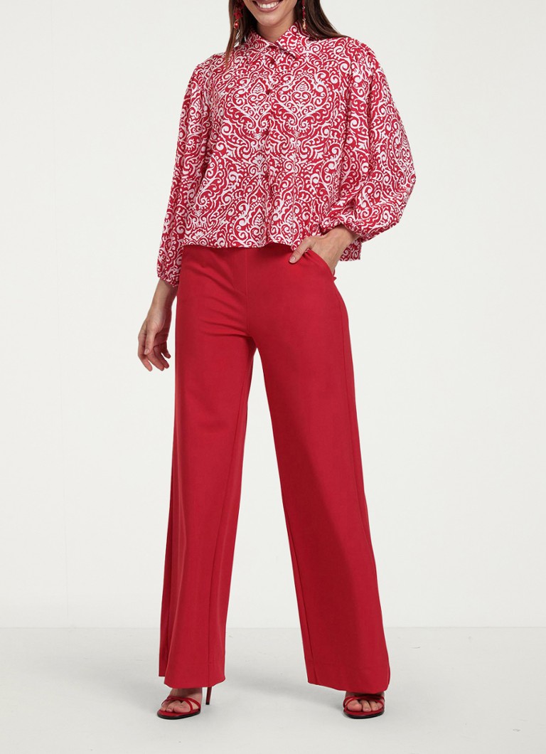 Blouse Joley de Studio Anneloes, imprimée et à manches ballon