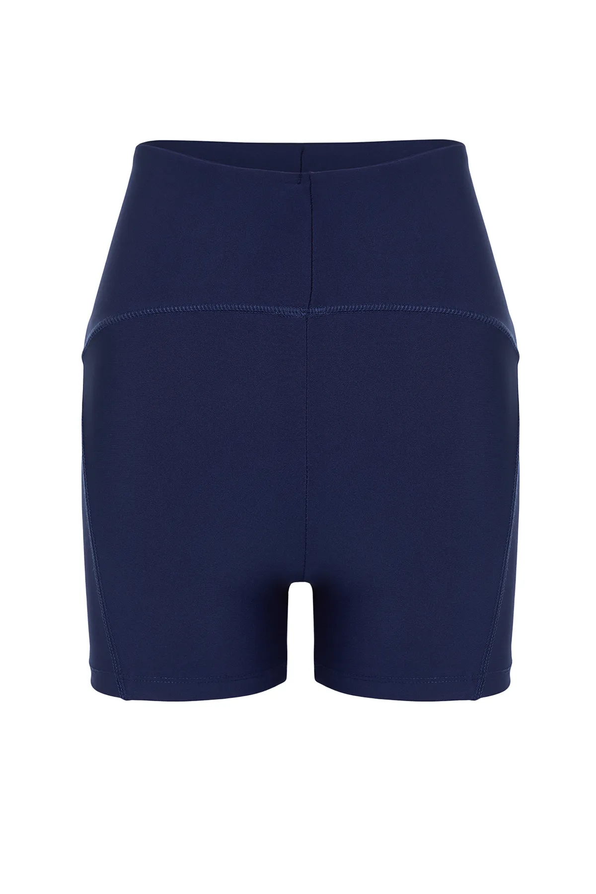 Trendyol Collection  Marineblaue Restorer-Strick-Sportshorts/kurze Leggings TWOSS21SR0545