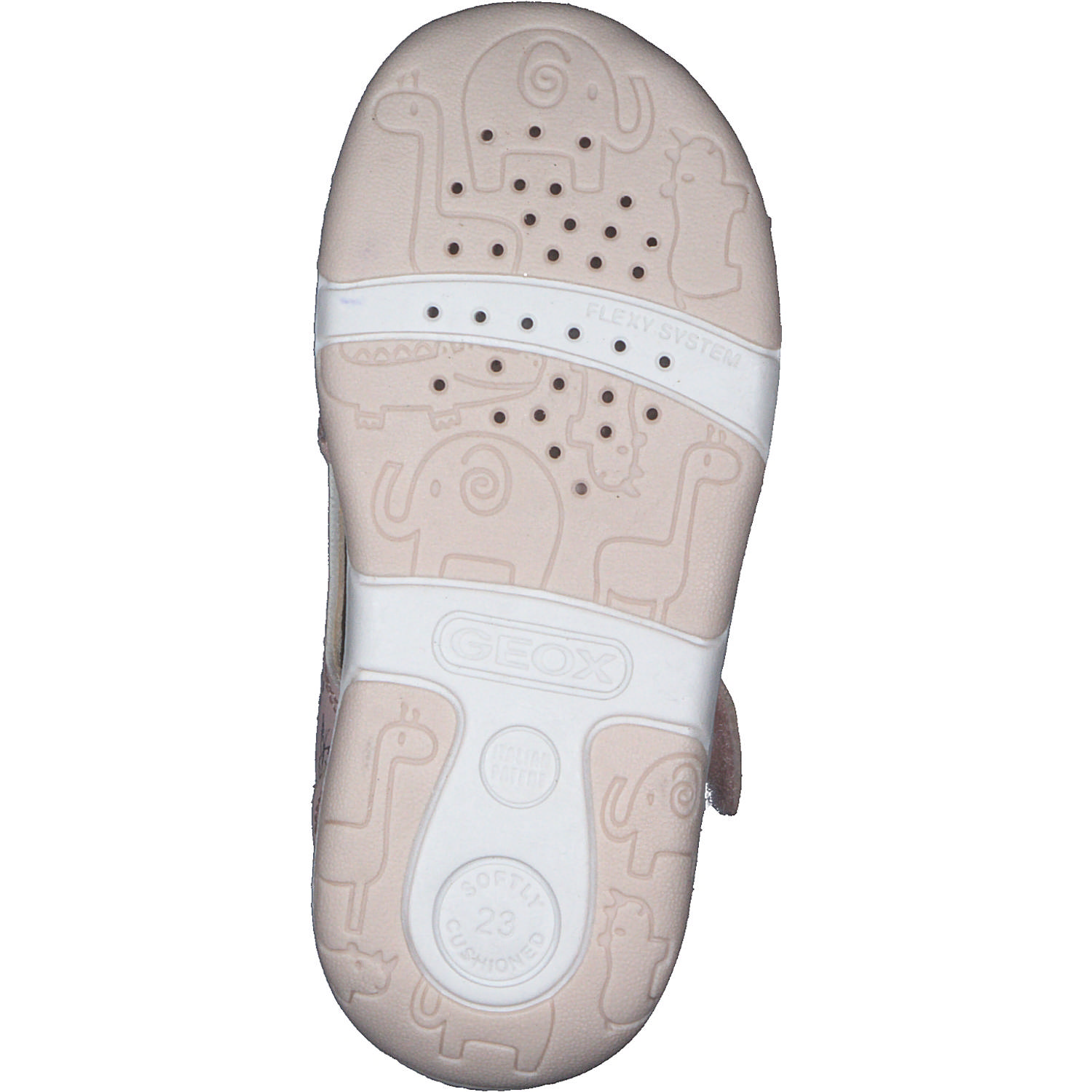 Geox B250YC, Sandalen (Kinder), Kinder, LT ROSE/SILVER